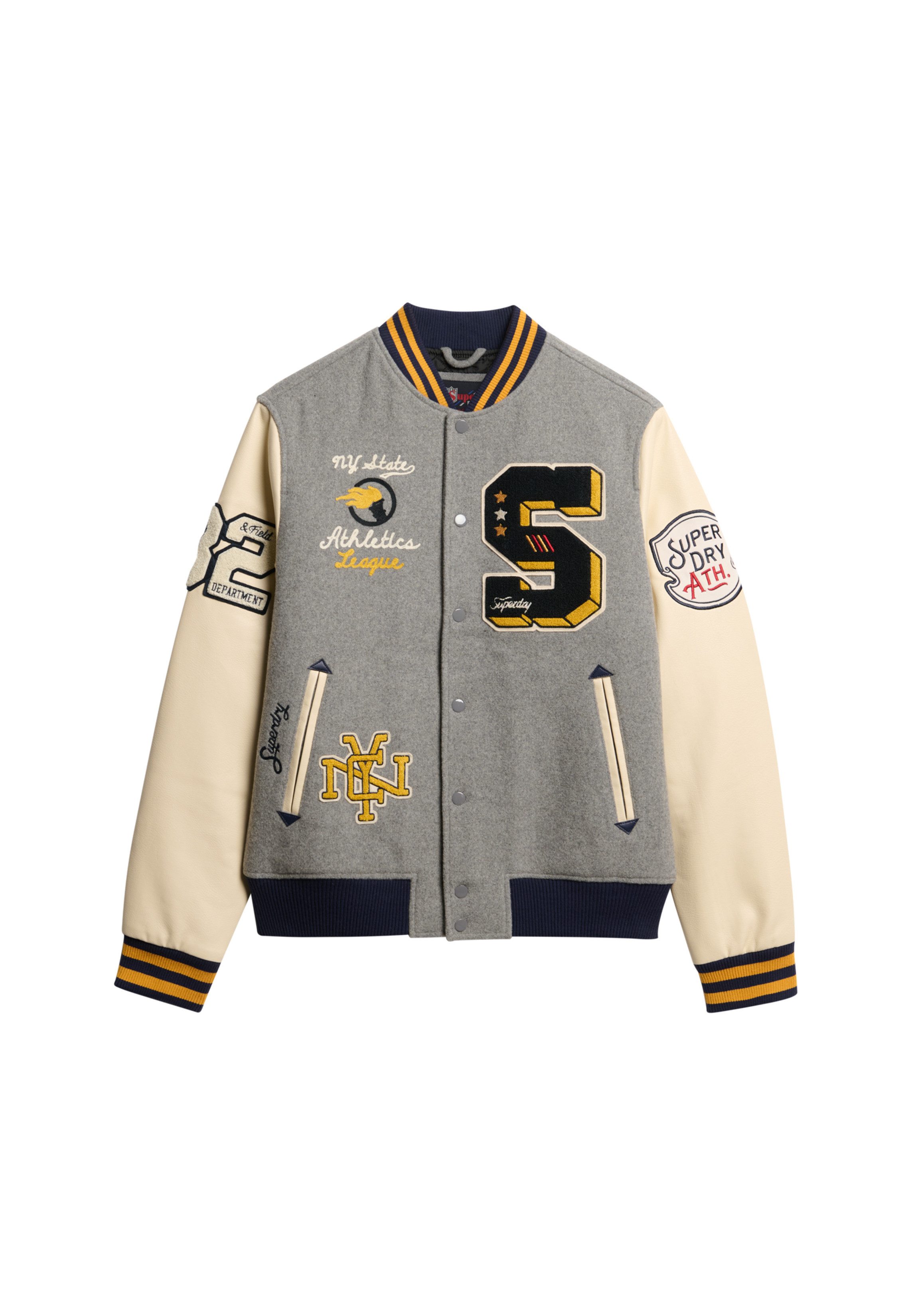 Superdry Parka COLLEGE PATCHED BOMBER JACKET