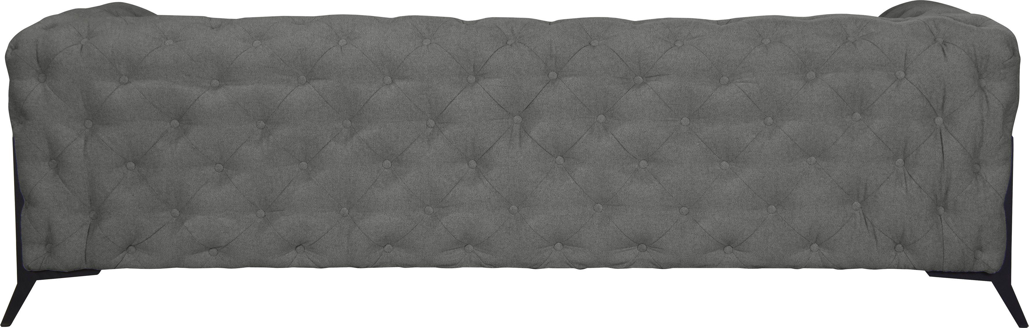 Leonique Chesterfield-bank Amaury luxueuze capitonnage, moderne chesterfield look, kleur van de poten ter keuze