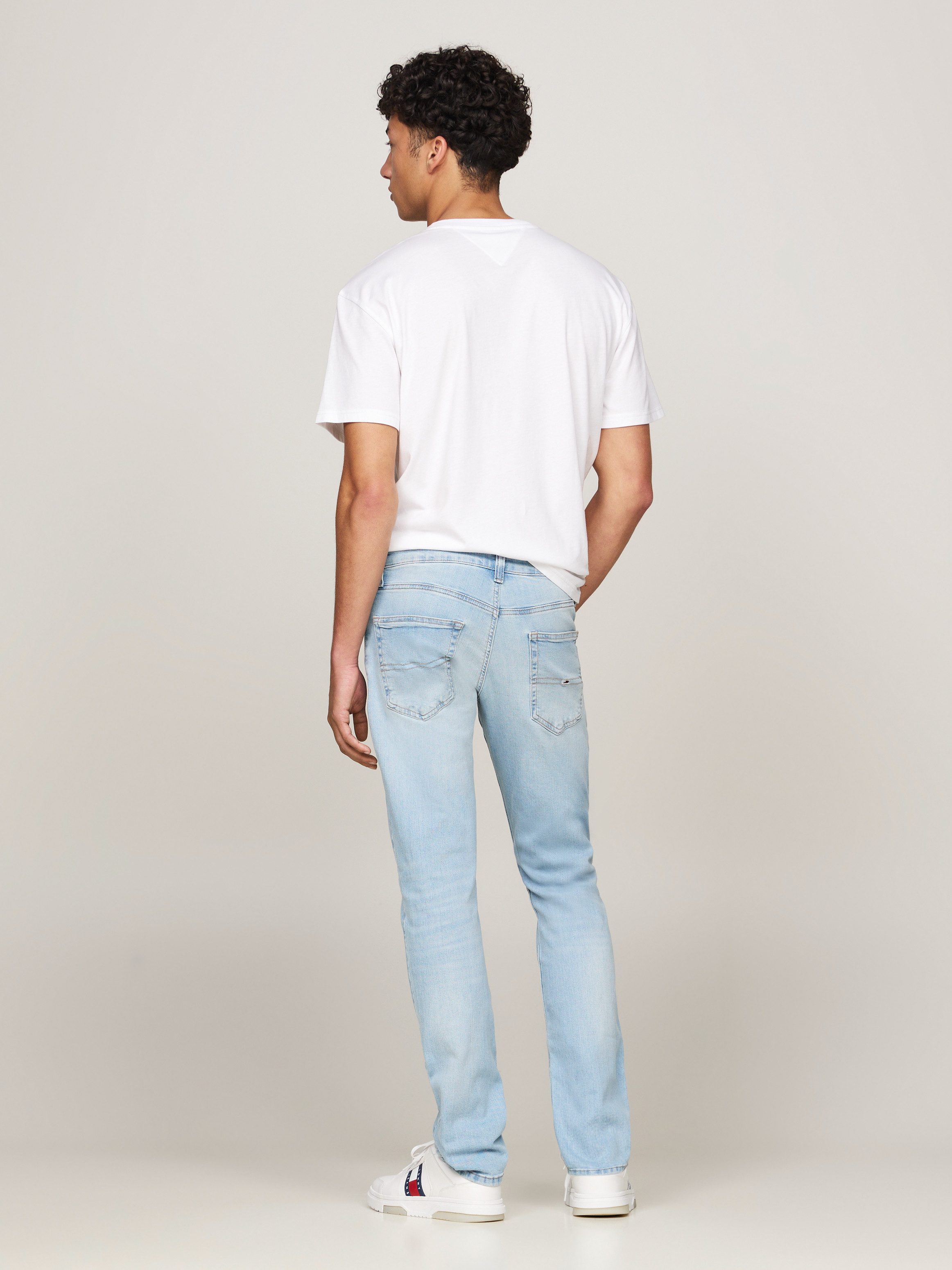 TOMMY JEANS Slim fit jeans SCANTON SLIM met gestempeld logo