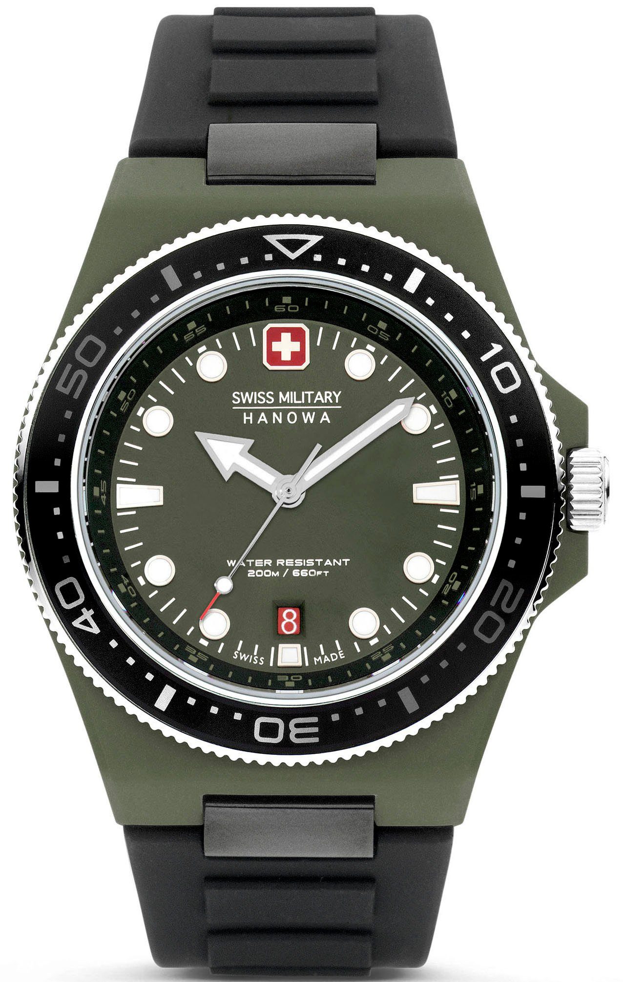 Swiss Military Hanowa Kwartshorloge OCEAN PIONEER, SMWGN0001181 Horloge, herenhorloge, Swiss Made, datum,...