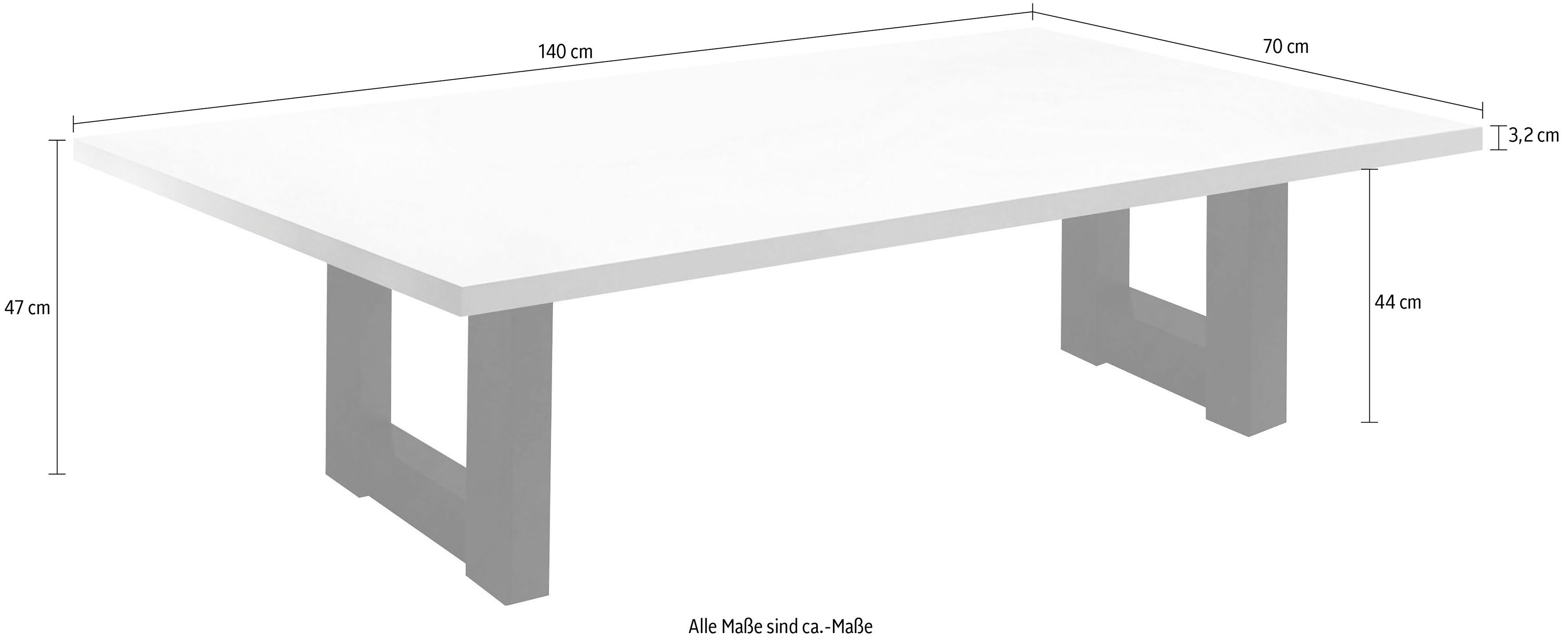 Mäusbacher Salontafel TOPSELLER! Tafel, U-frame