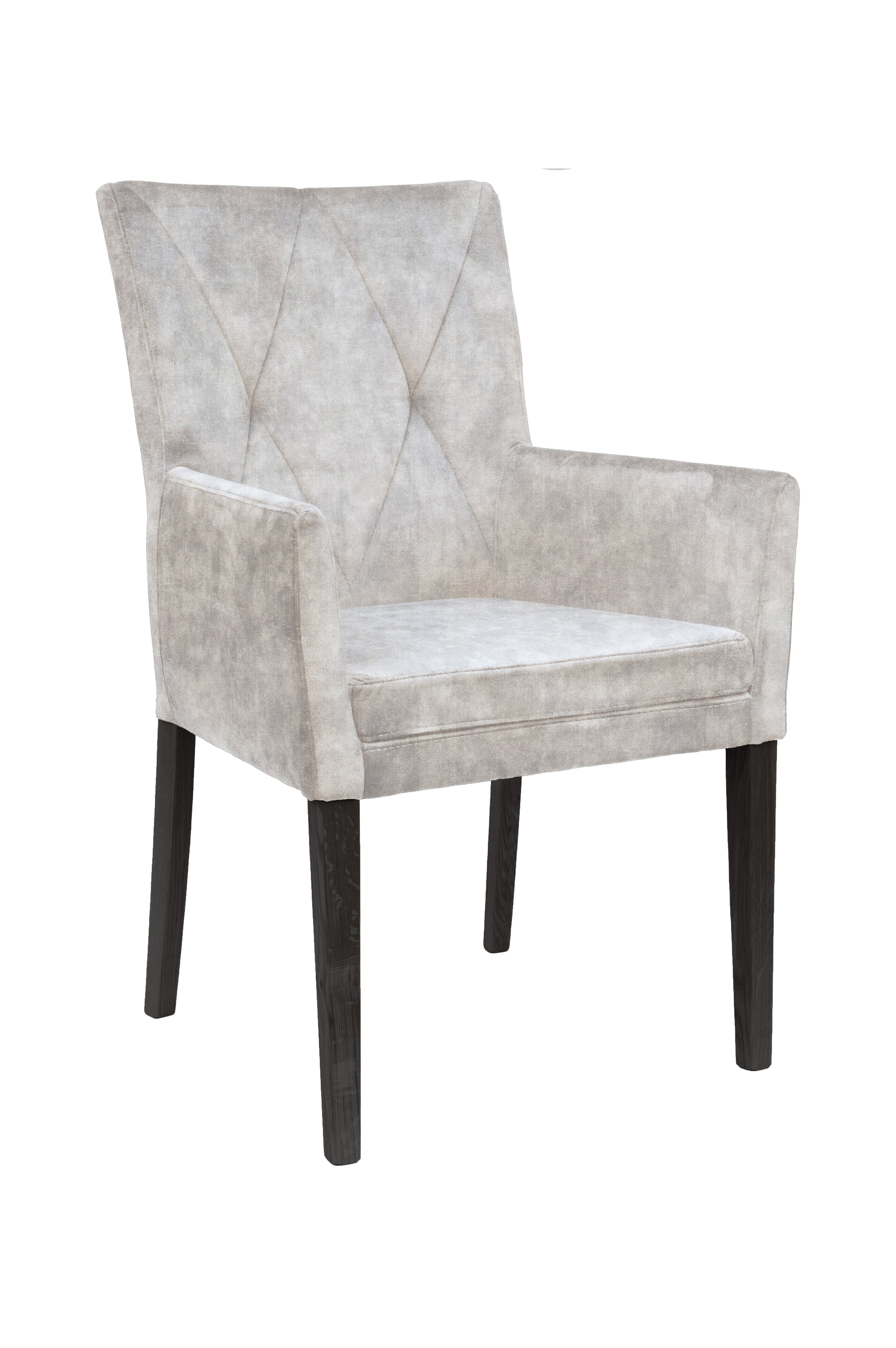 Home affaire Stoel met armleuningen Diamond (1 stuk) 4 poot stoelen wit