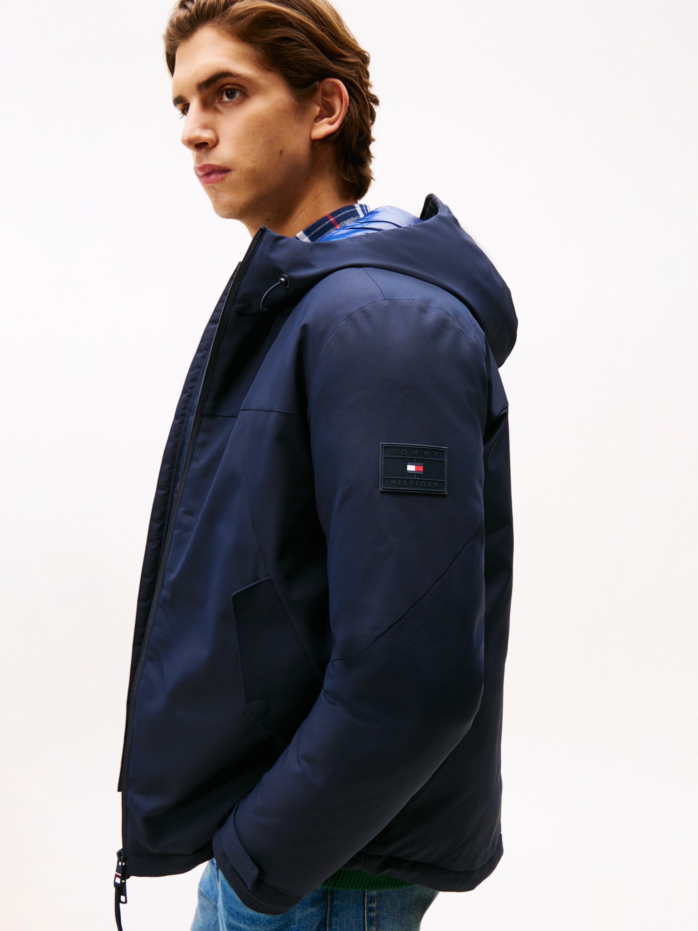 Tommy Hilfiger Functioneel jack TECH HOODED SHORT PADDED JACKET