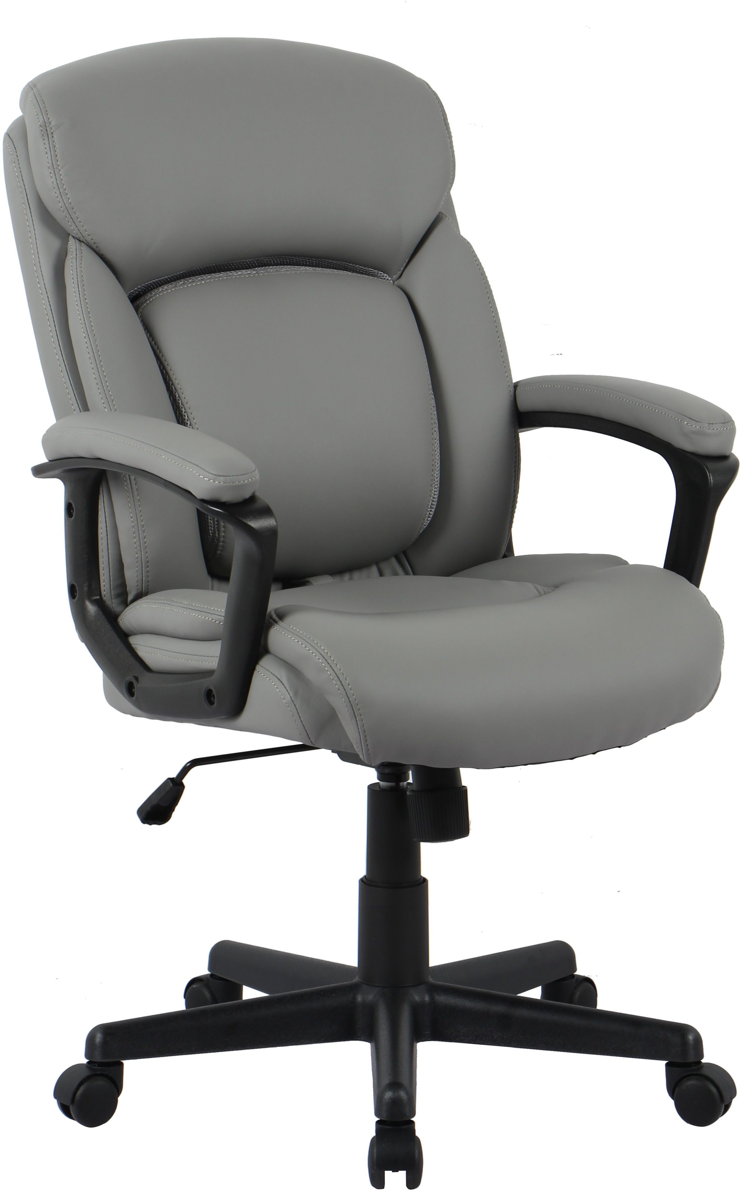 INOSIGN Bureaustoel Julia, Directeursstoel, comfortabele bekleding, veel ergonomische functies bureaustoelen grijs