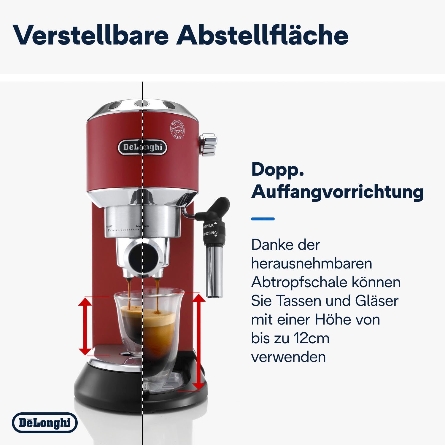 De'Longhi Espressomachine Dedica Style EC 685.B, Siebdrager, 1350 Watt, 15 Bar