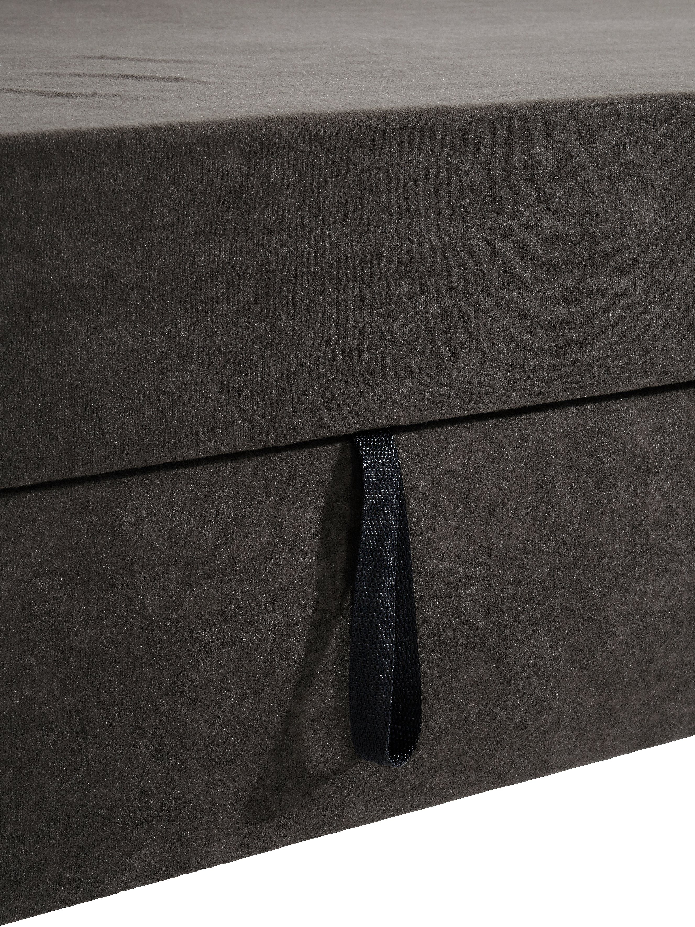 INOSIGN Hoekbank Turah incl. sierkussens, modern doorgestikt, ook in leer naar keuze met slaapfunctie, bedbank, bxdxh: 239x152x75 cm, l-model