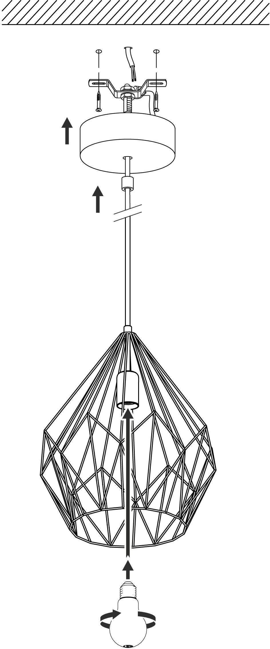 EGLO Hanglamp CARLTON Hanglicht, hanglamp