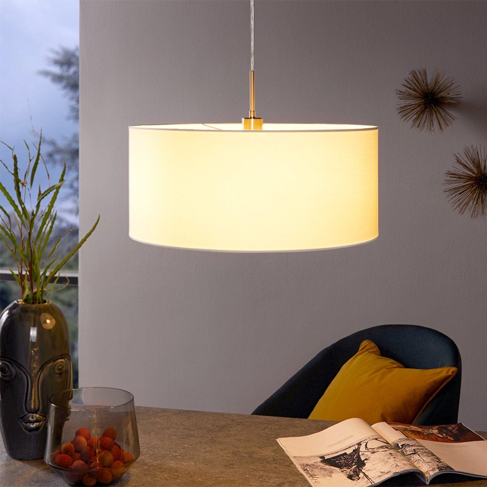 EGLO Hanglamp PASTERI wit / ø53 x h110 cm / excl. 1x e27 (elk max. 60 w) / lamp van stof