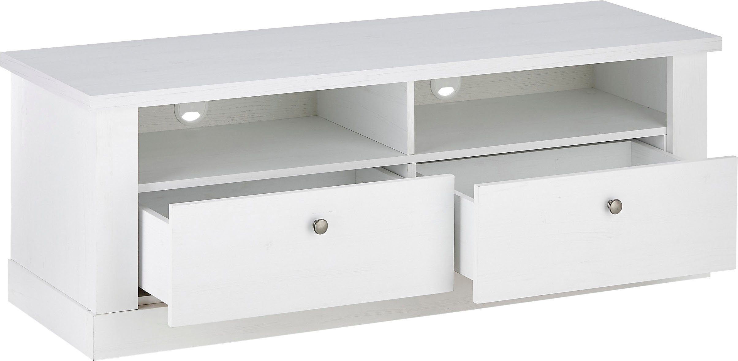 Home affaire Tv-meubel Ravenna in romantische landelijke stijl, grepen van metaal, breedte 132 cm