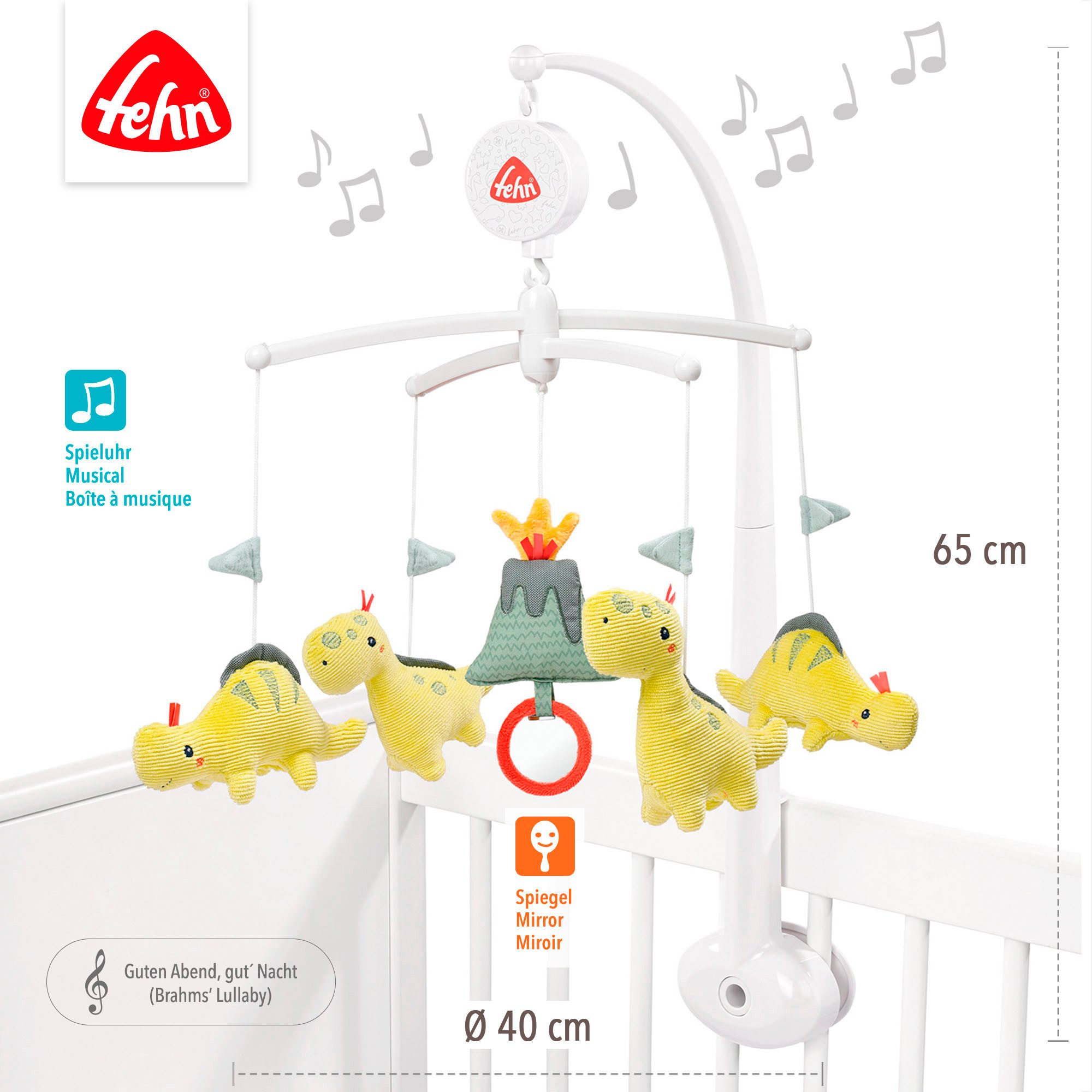 Fehn Mobiel Happy Dino, muziekmobiel