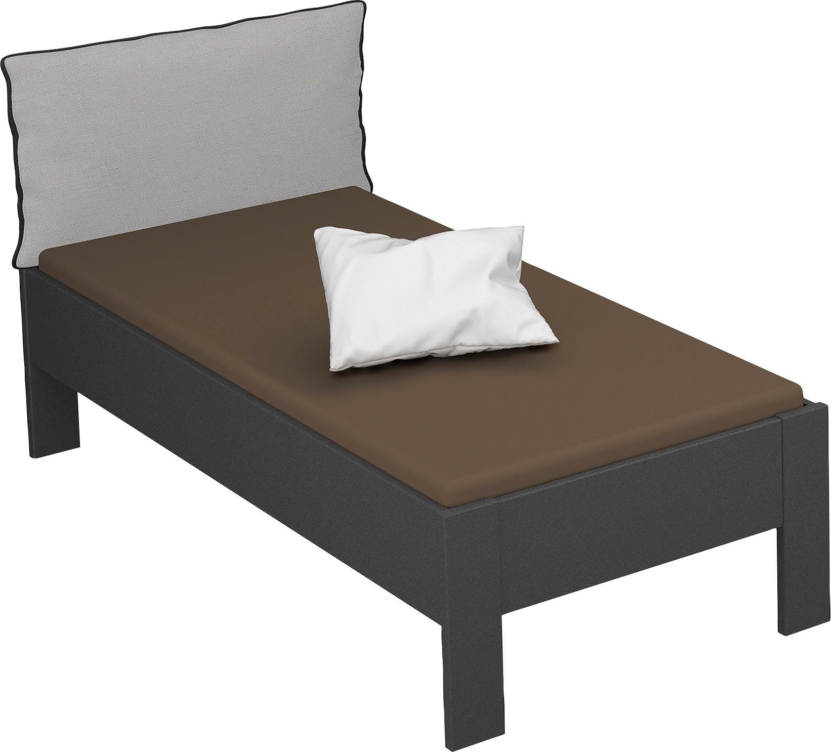 rauch Futonbed Aditio Hoofdbord weefstof met afgezette opstaande naad