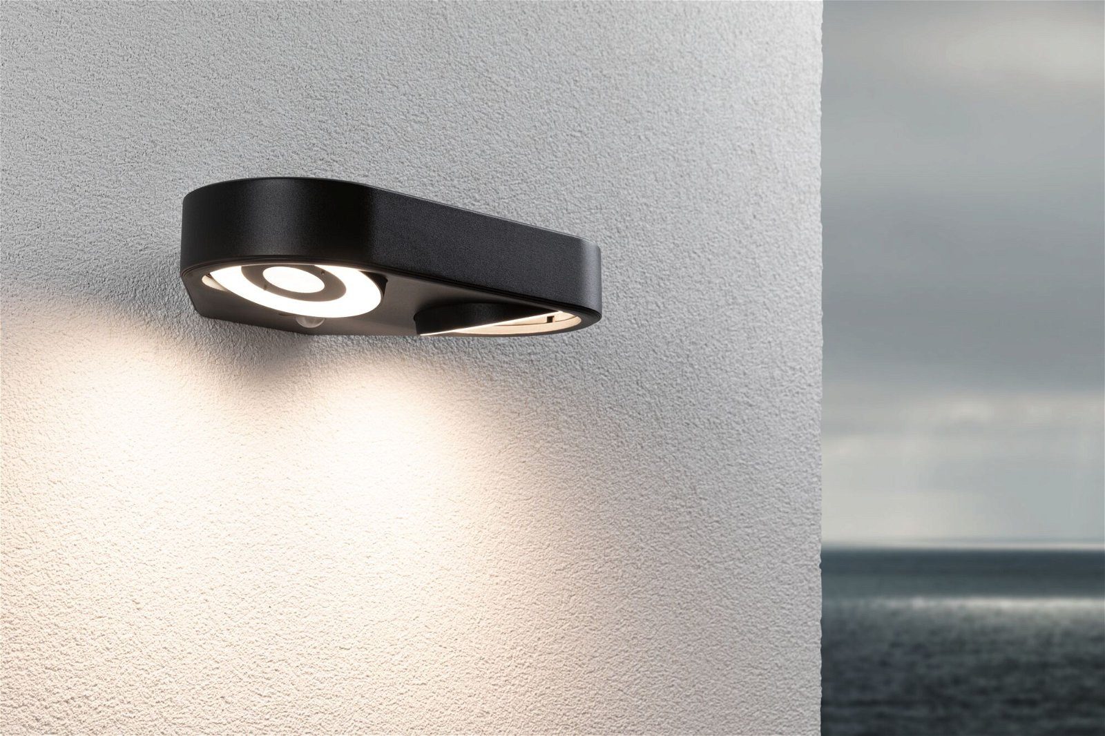 Paulmann Led-wandlamp voor buiten Silma IP44 280x176mm 3000K 2x5,5 / 2x0,7W 2x600lm 230V Aluminium (1 stuk)