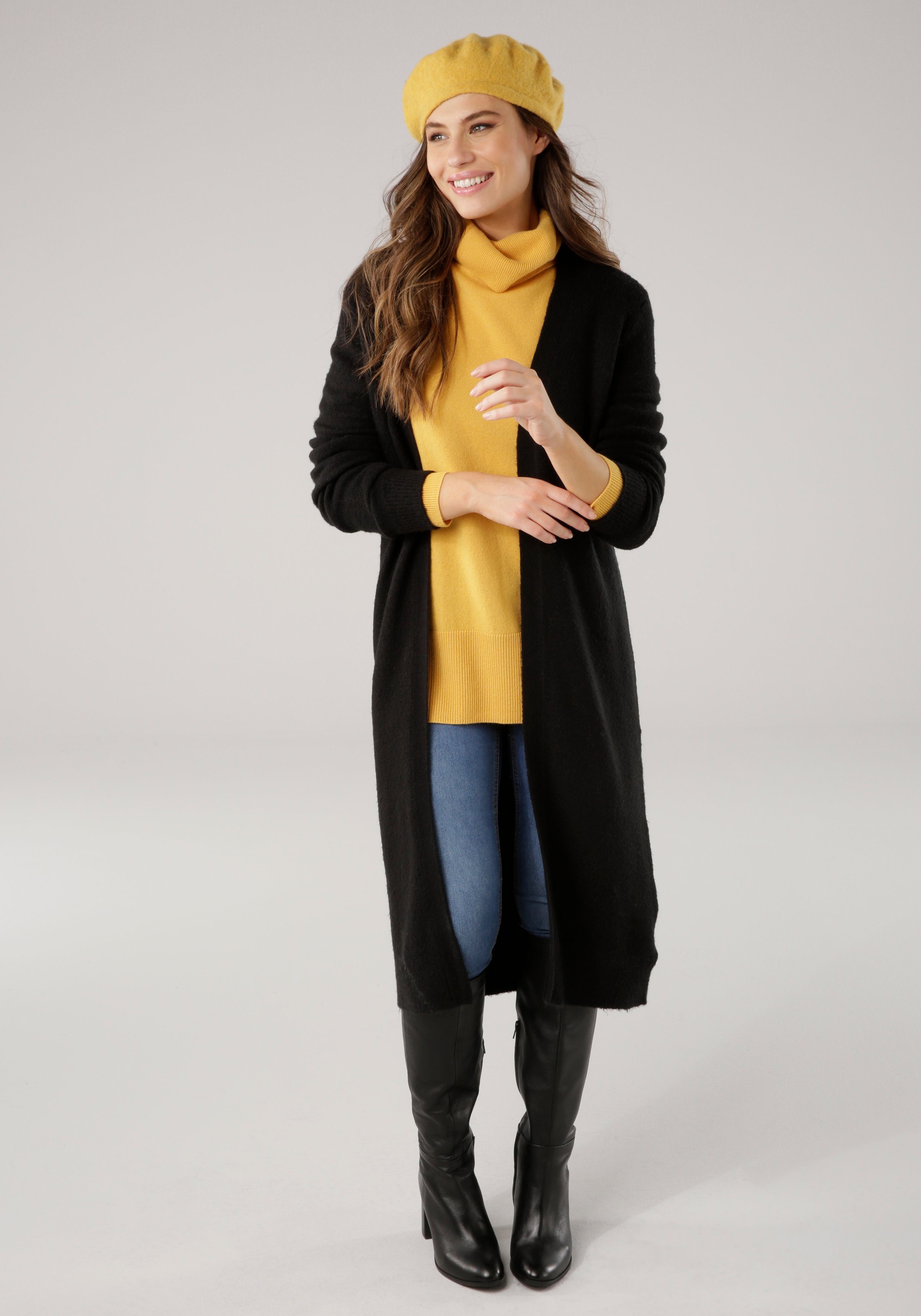 Laura Scott Lang vest in behaaglijk zachte tricotkwaliteit