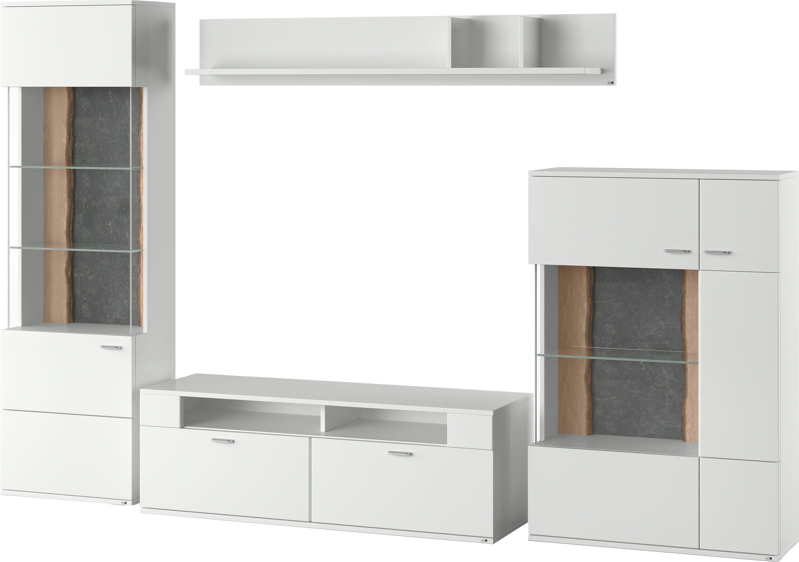 set one by Musterring Wandmeubel Tacoma Type 02, met wandboard (set, 4-delig)