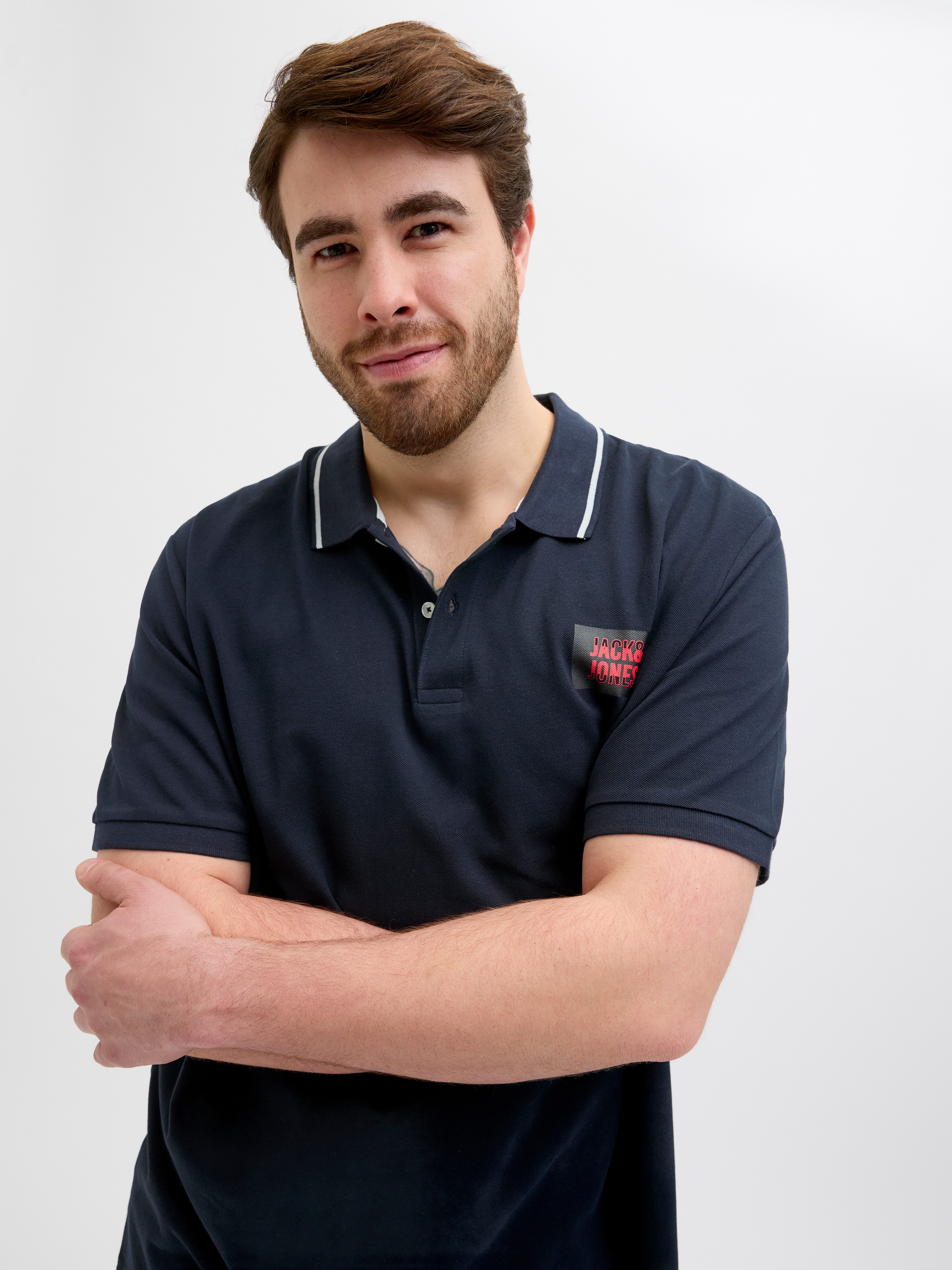 Jack & Jones PlusSize Poloshirt JJHUDSON POLO SS PLS