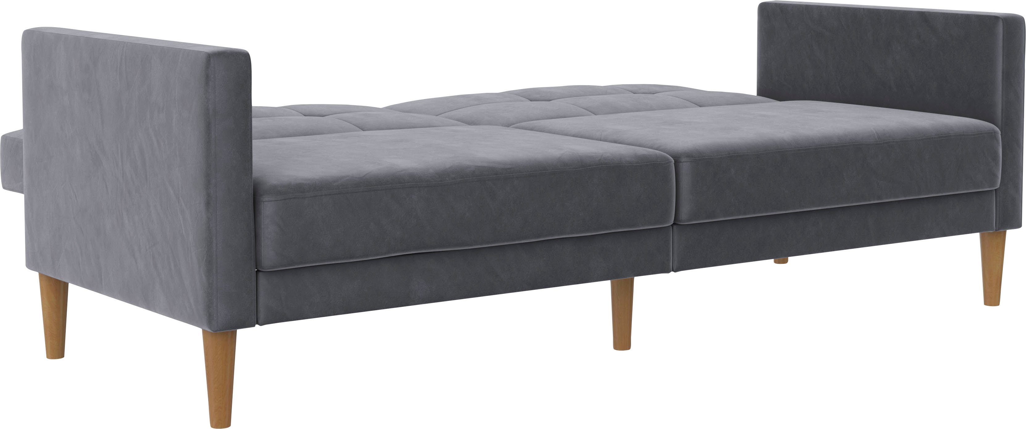 Dorel Home 3-zitsbank Lilly Bedfunctie, rugleuning 3-voudig verstelbaar, zithoogte 43 cm