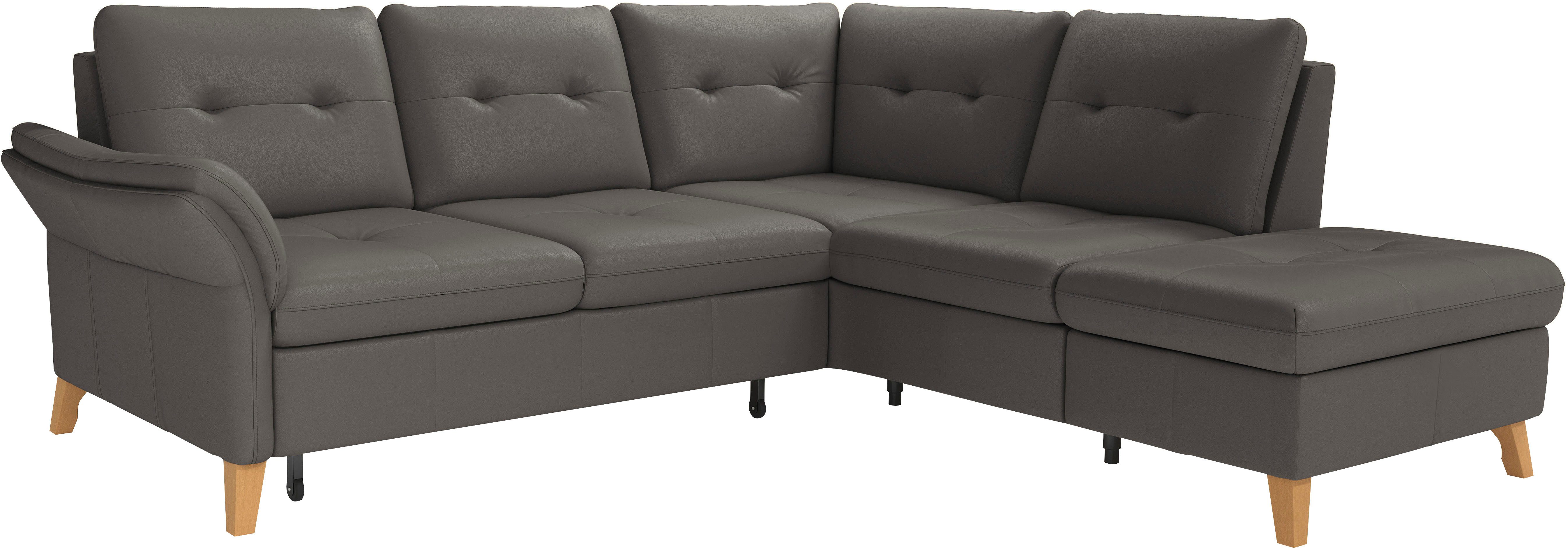 sit&more Hoekbank Göteborg inclusief zitdiepteverstelling, optioneel met bedfunctie & bedlade
