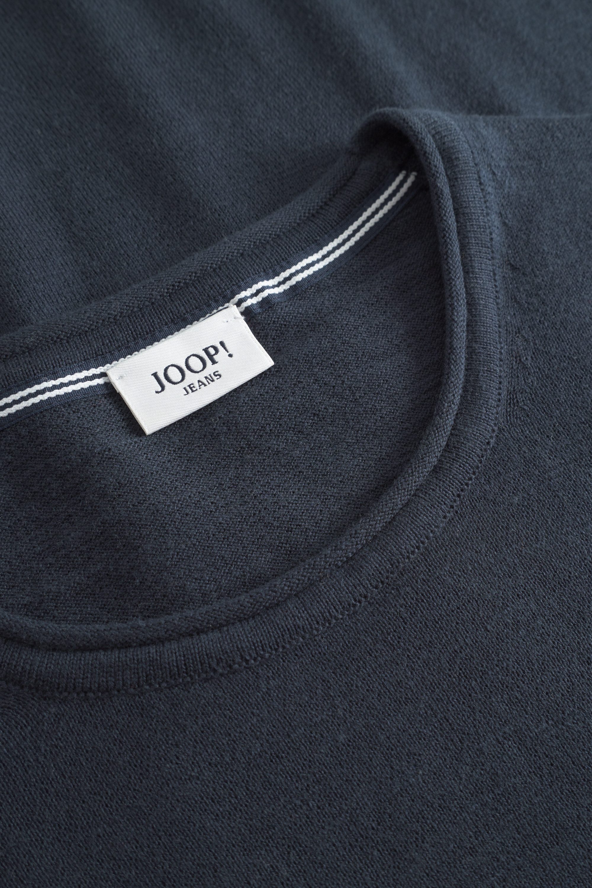 Joop Jeans Trui met ronde hals Barios met structuurpatroon
