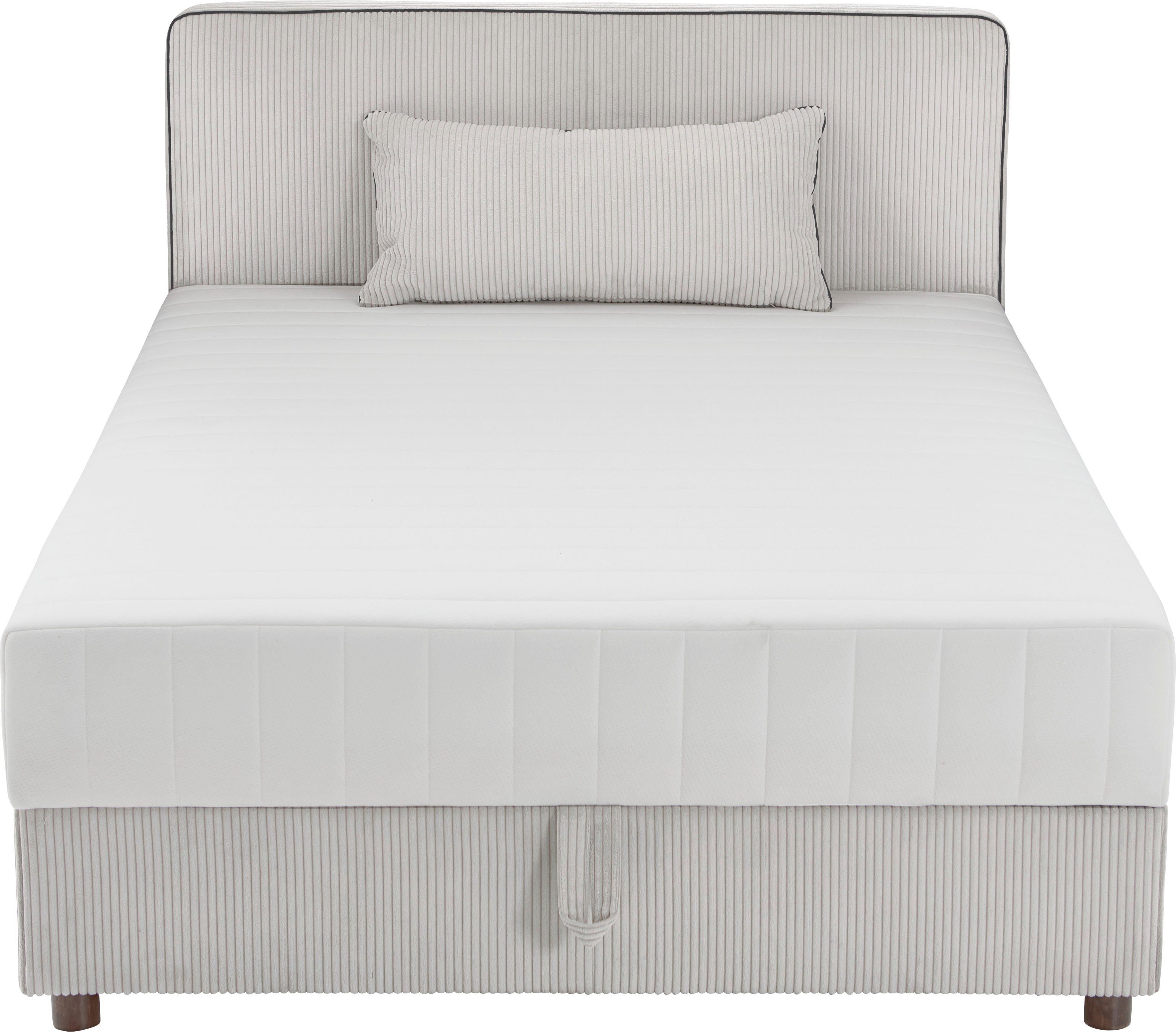 ATLANTIC home collection Bed Corinna Boxspring bed incl. opbergruimte, ribfluweel, verkrijgbaar in verschillende breedtes