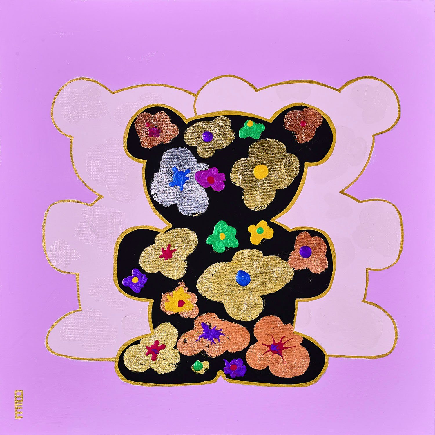 queence Artprint op linnen Bears VII Premium canvasstof, handgemaakt in Duitsland (1 stuk)