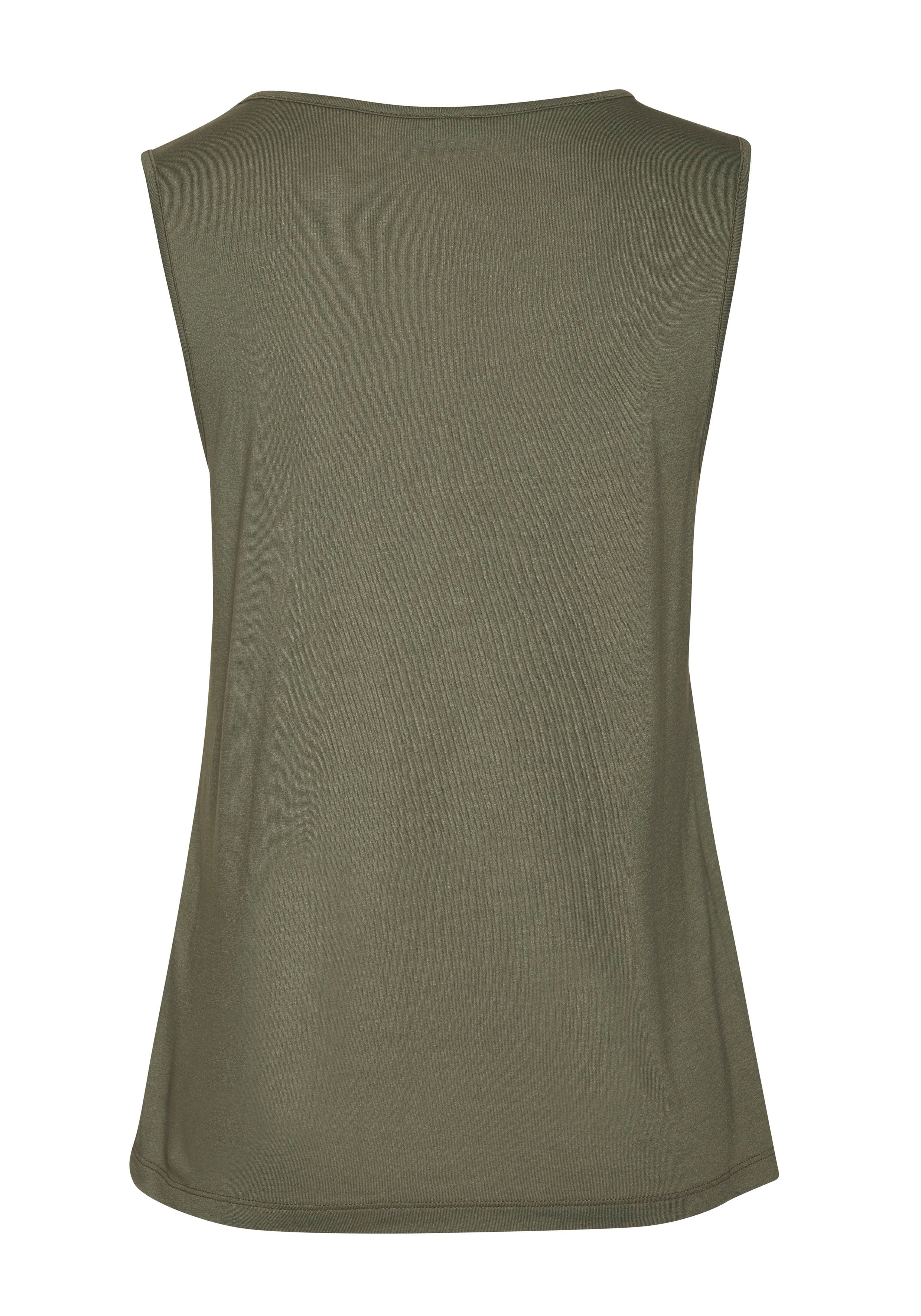 Lascana Tanktop met sierbanden jerseytop modieuze damestop