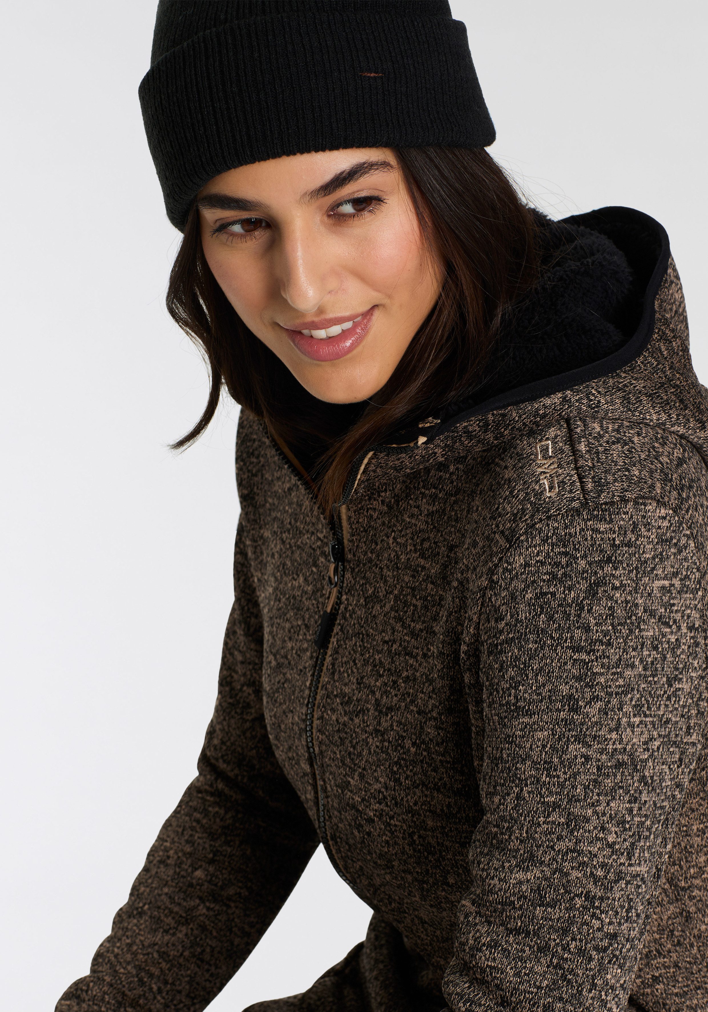 CMP Gebreide jas Parka Fix Hood