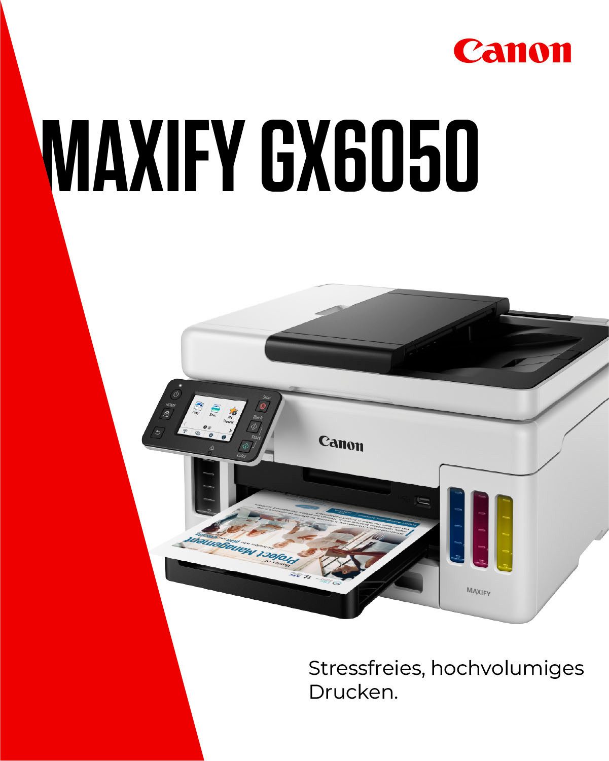 Canon Inkjetprinter MAXIFY GX6050 MegaTank printer met navulbare inktreservoirs