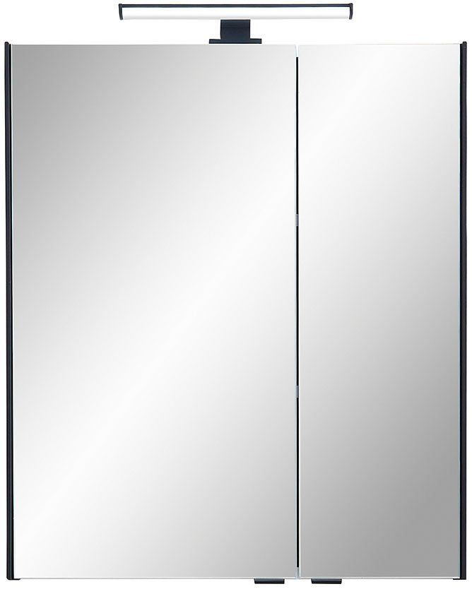 Saphir Badkamerserie Quickset 395 4-delig, wastafelonderkast met led-spiegelkast (4-delig)