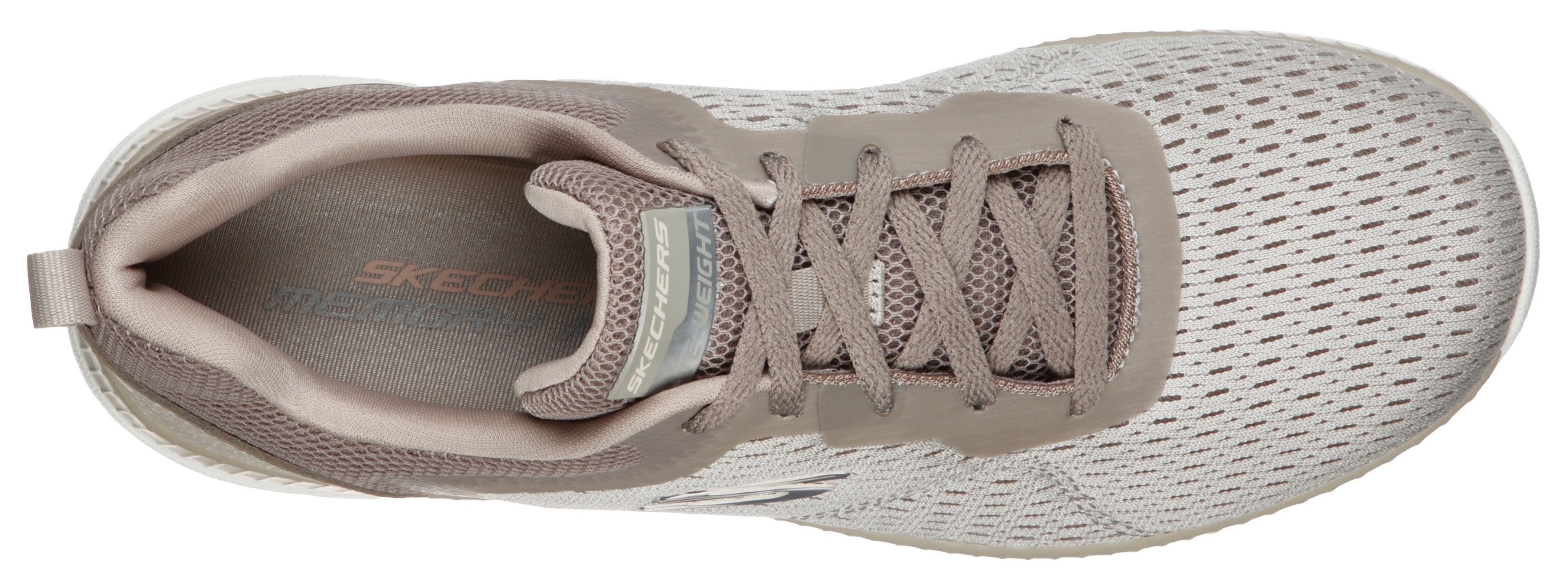 Skechers Sneakers BOUNTIFUL - QUICK PATH Vrijetijdsschoen, lage schoen, veterschoen met gewatteerde binnenzool