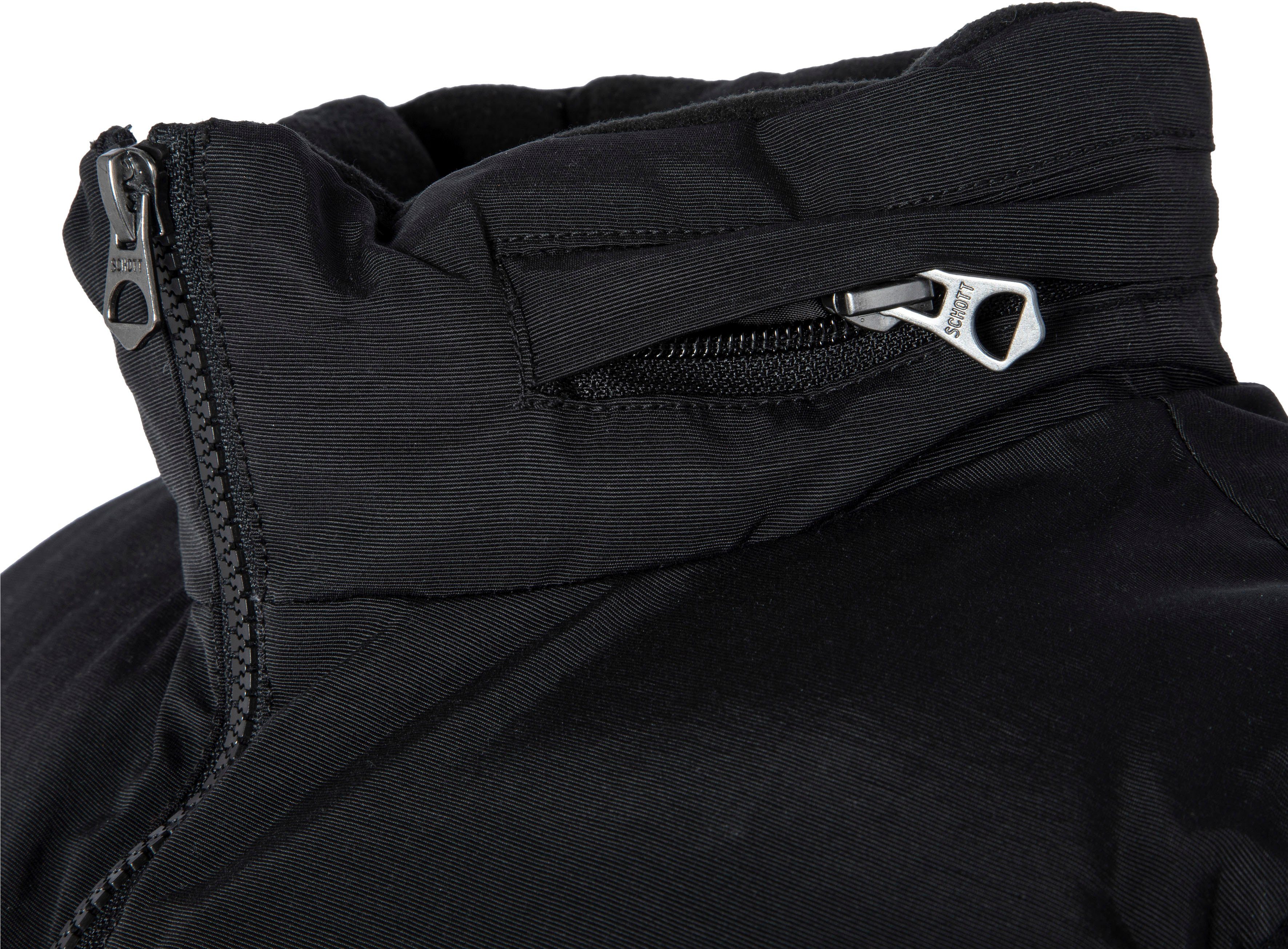 Schott NYC Bodywarmer met een stijlvol logoborduursel