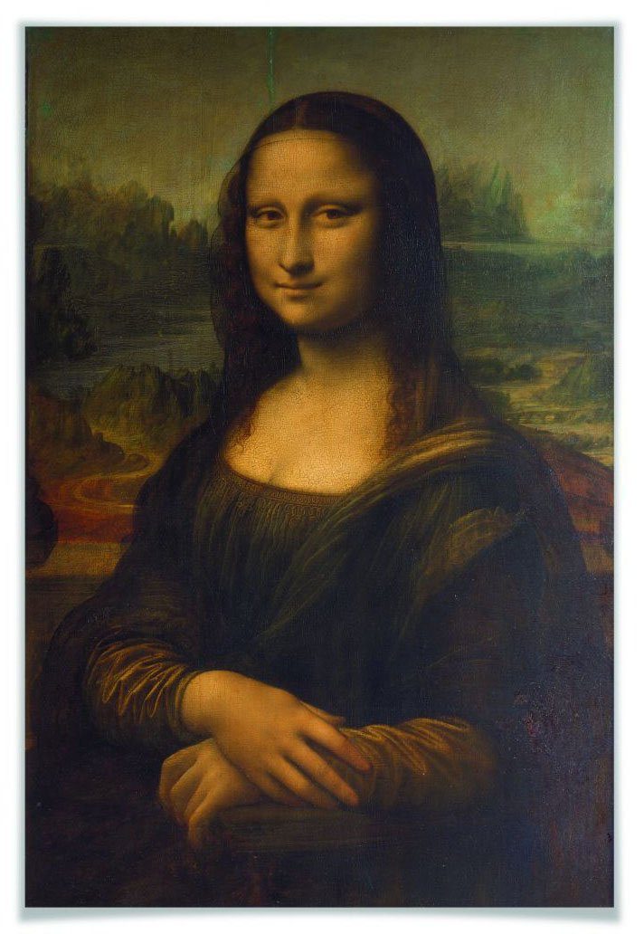 Wall-Art Poster Mona Lisa (1 stuk)