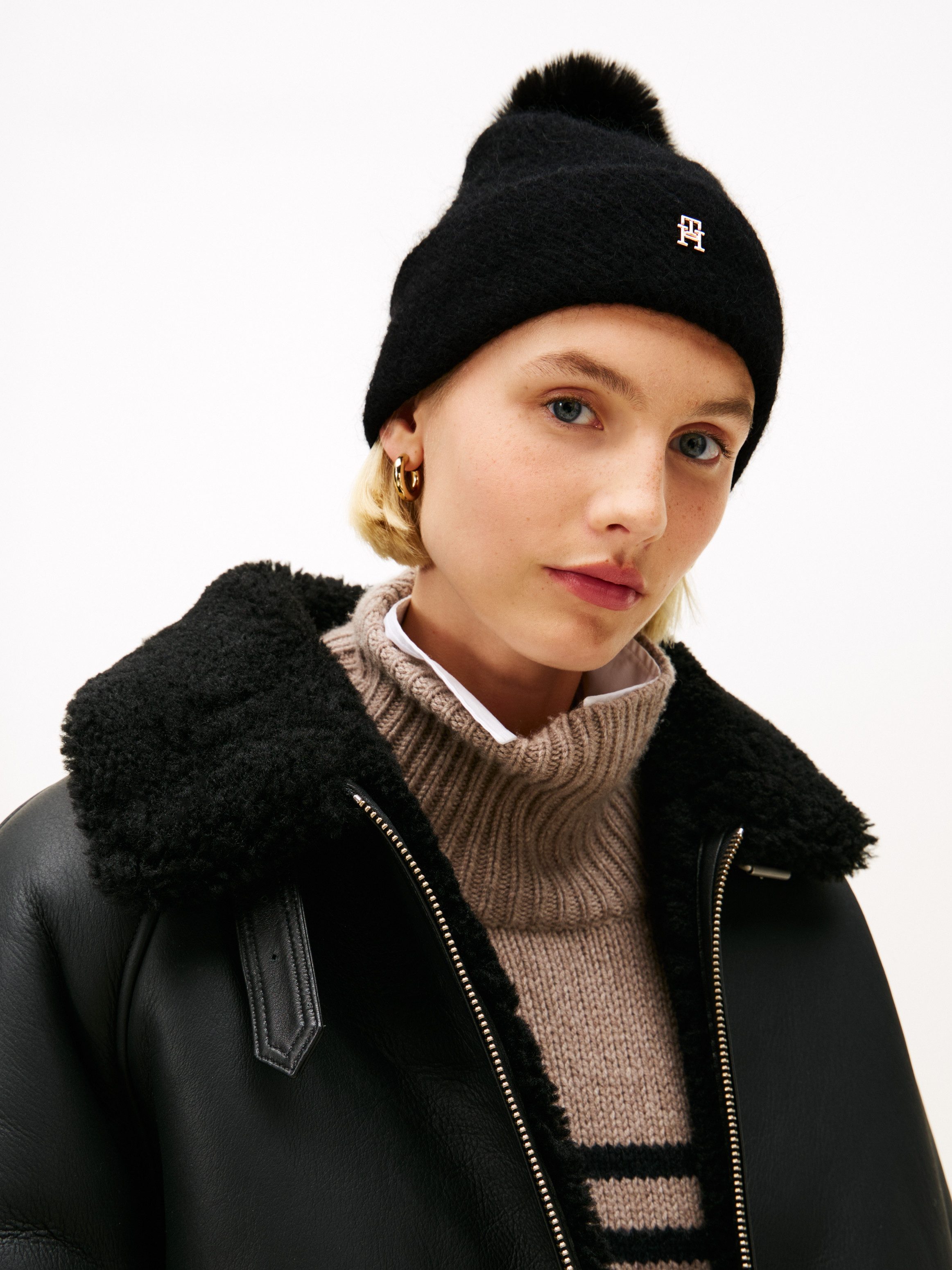 Tommy Hilfiger Pomponmuts POM POM BEANIE
