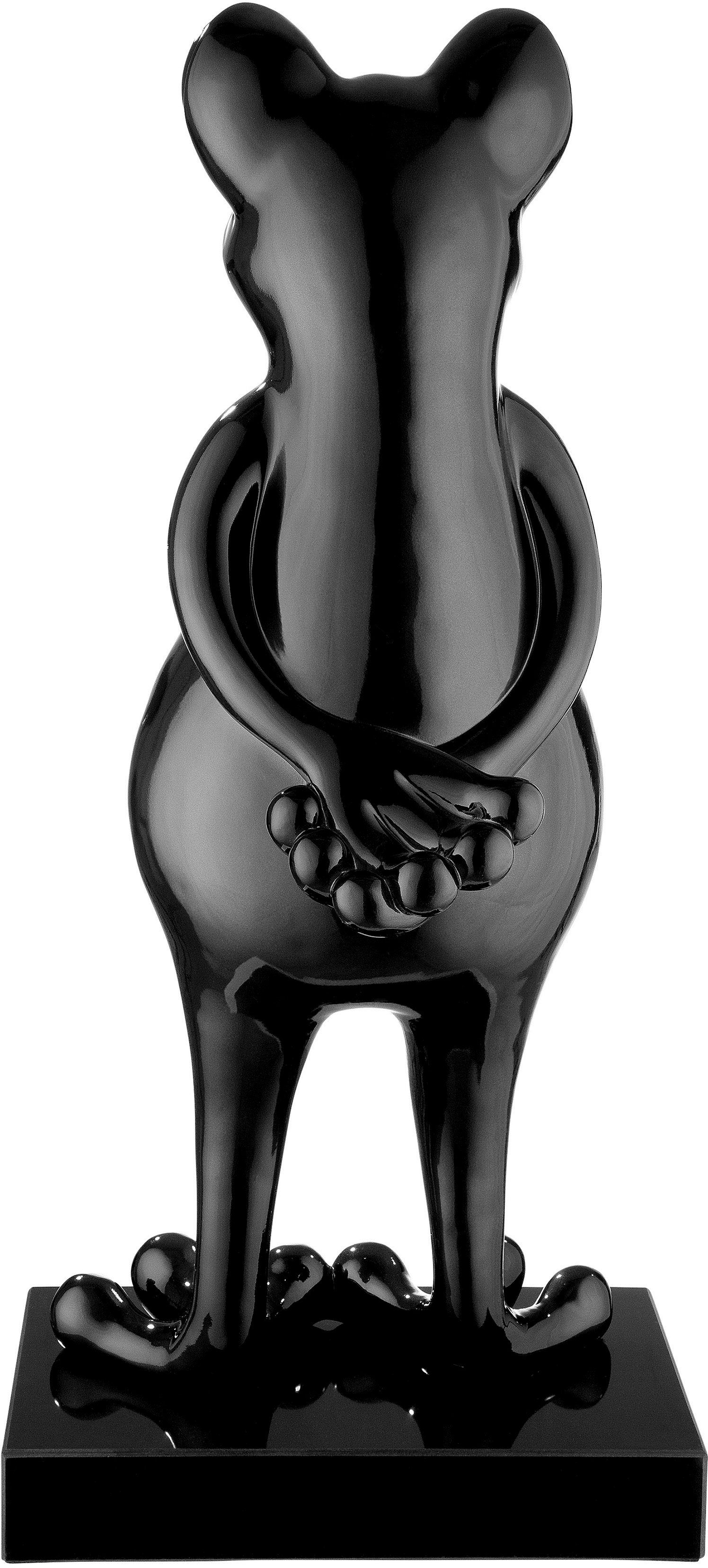 Casablanca by Gilde Dierfiguur Skulptur Frosch schwarz (1 stuk)