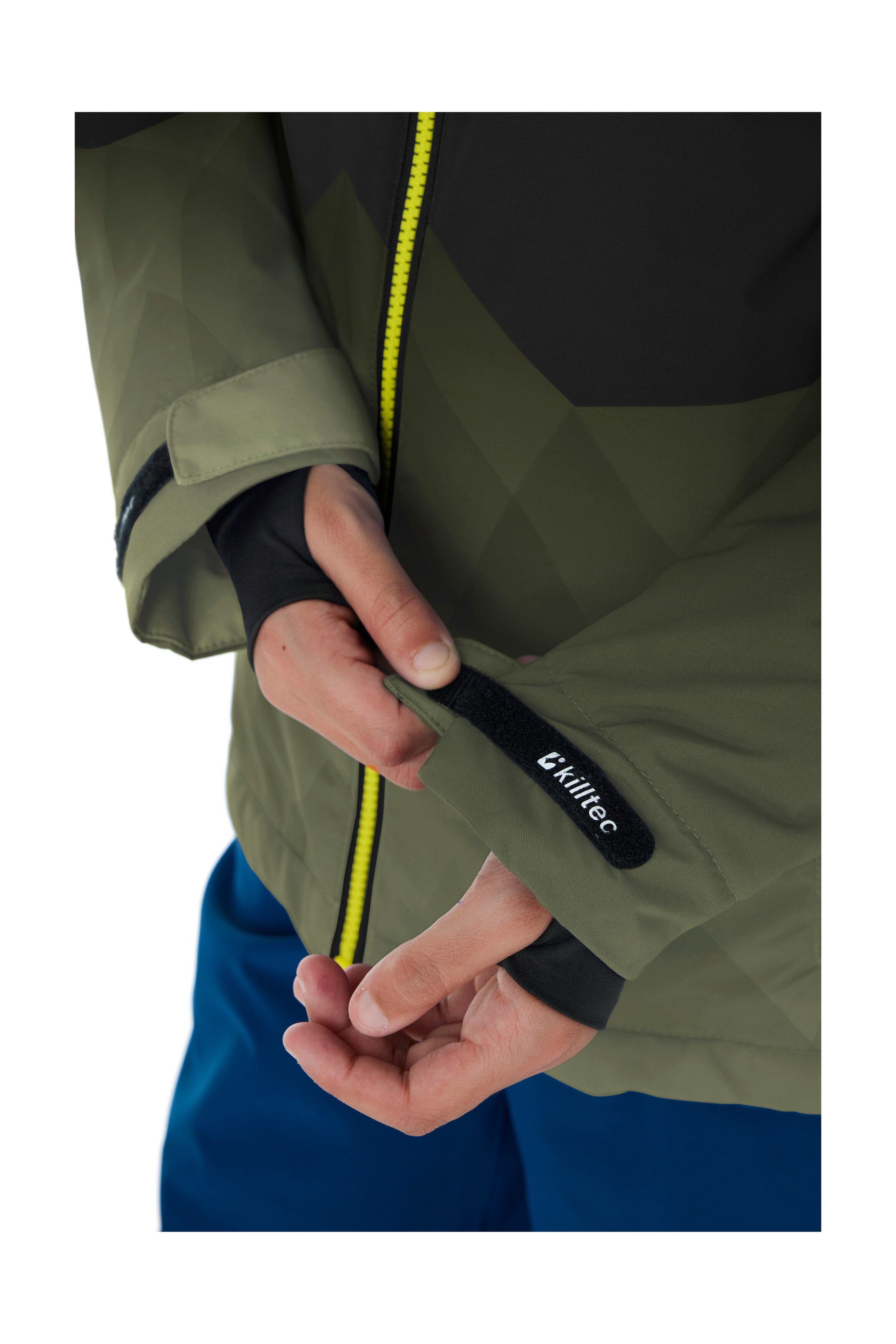 Killtec Ski-jack KSW 383 BYS SKI JCKT Water- en winddichte ski jas met verstelbare capuchon