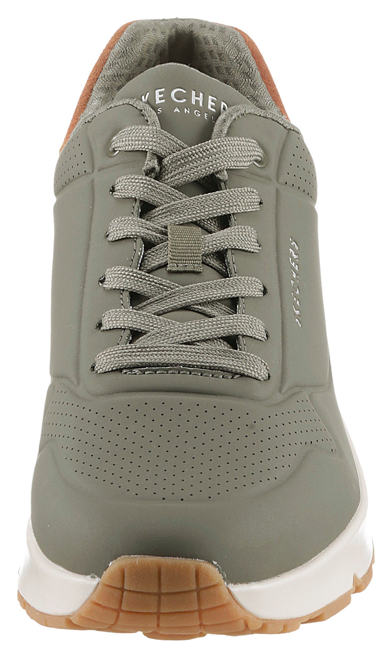 Skechers Sneakers UNO-SUITED ON AIR vrijetijdsschoen, lage schoen, veterschoen met modieuze sleehak