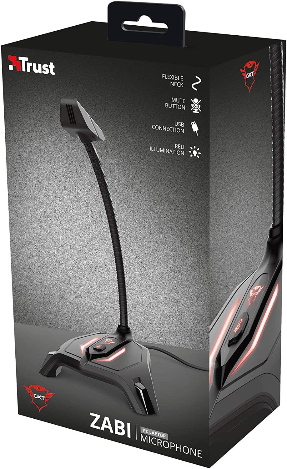 Trust Microfoon GXT215 ZABI USB LED MICROPHONE