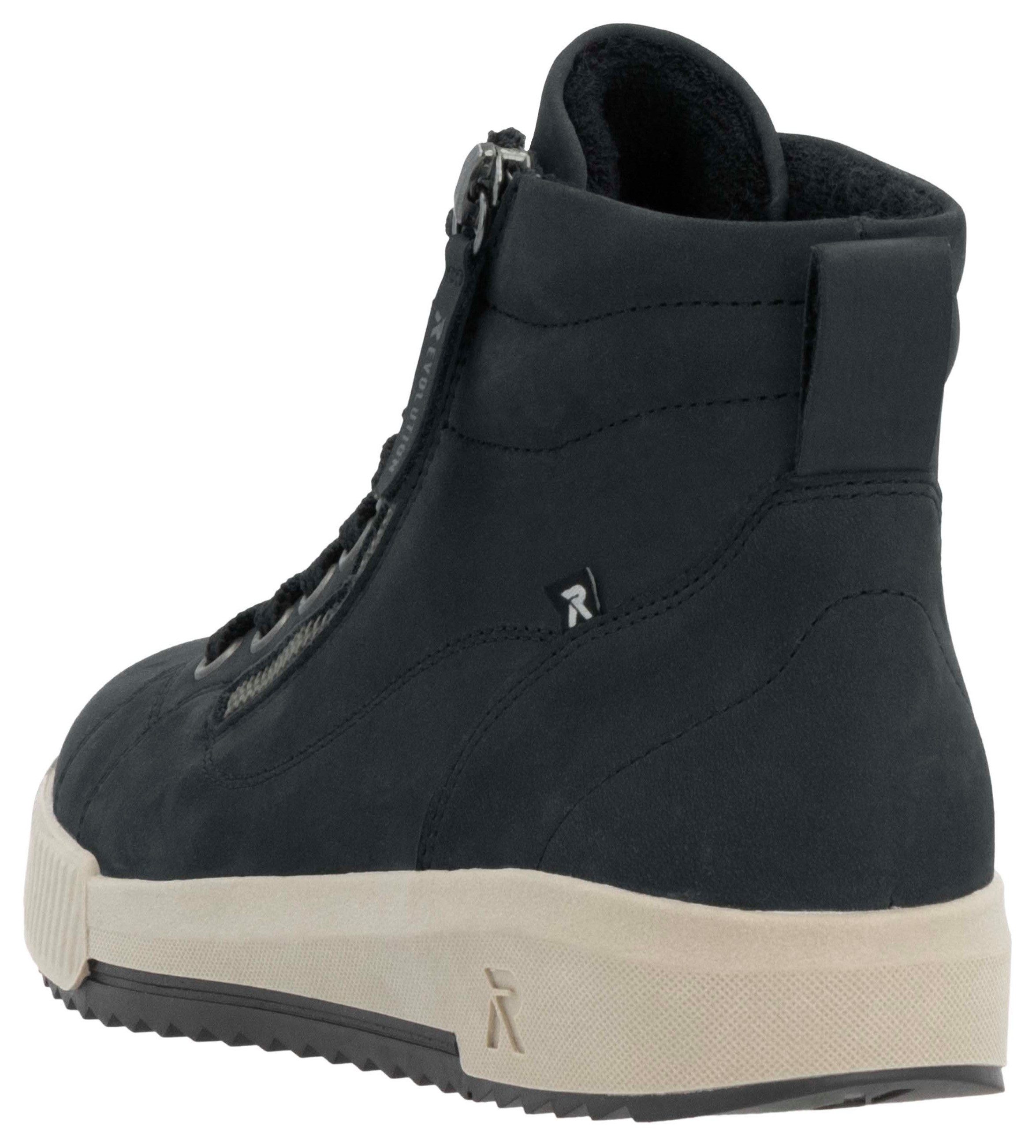 RIEKER Sport Hoge veterschoenen ankle boot, high top sneaker, leisure boots with zipper
