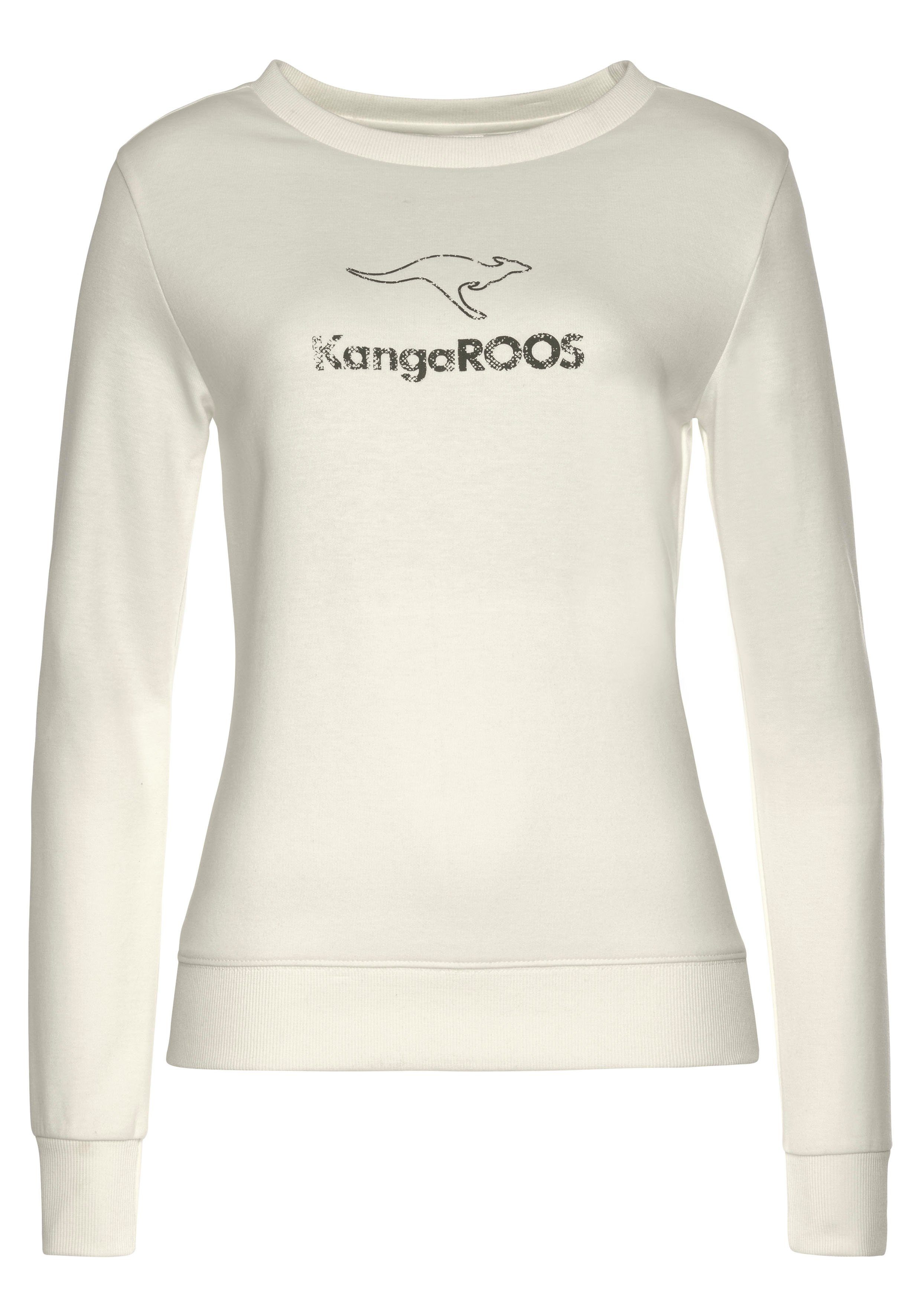 KangaROOS Sweatshirt met contrasterende logoprint, loungepak