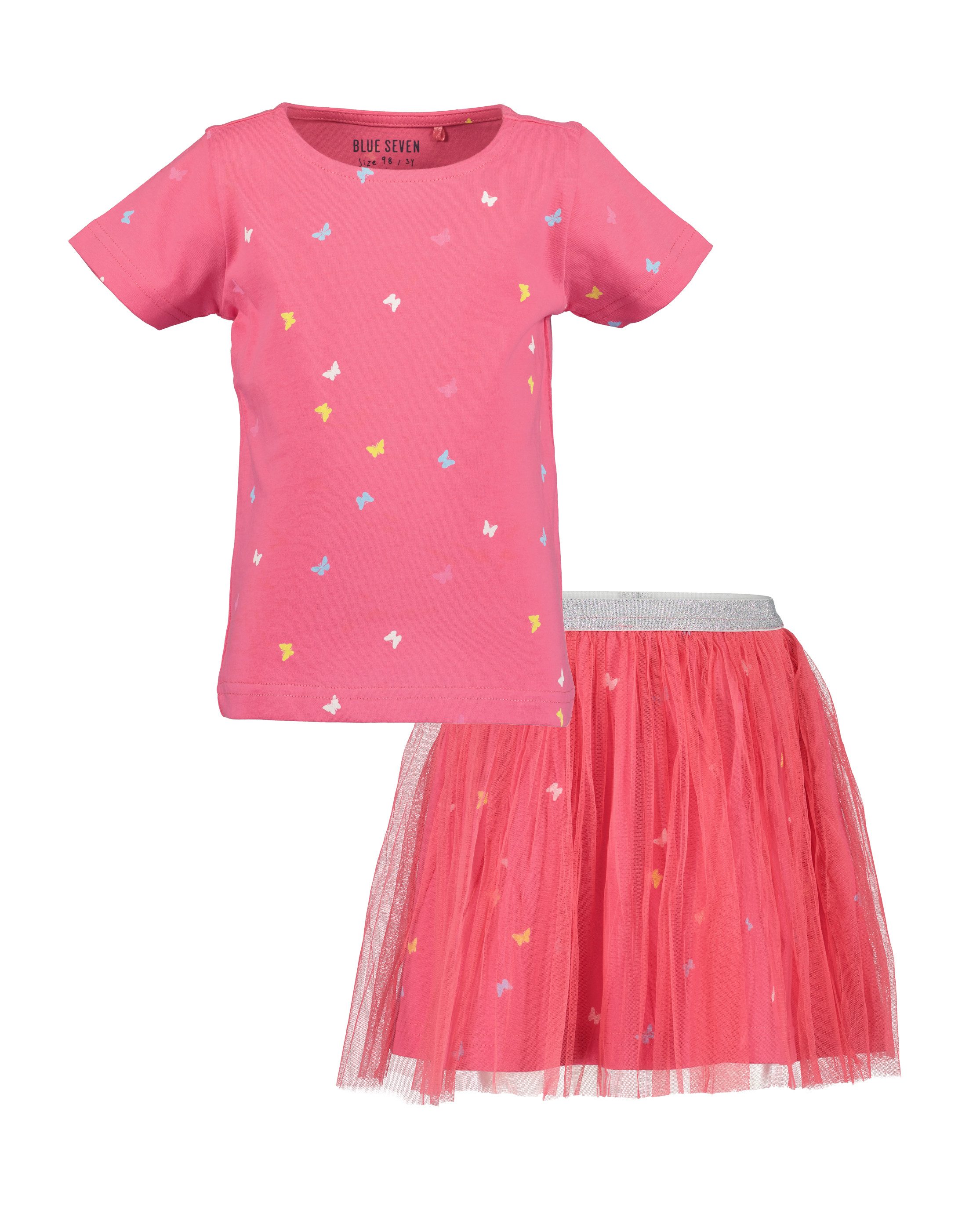 Blue Seven ShirtJurk meisjes kledingsets maat 104 roze