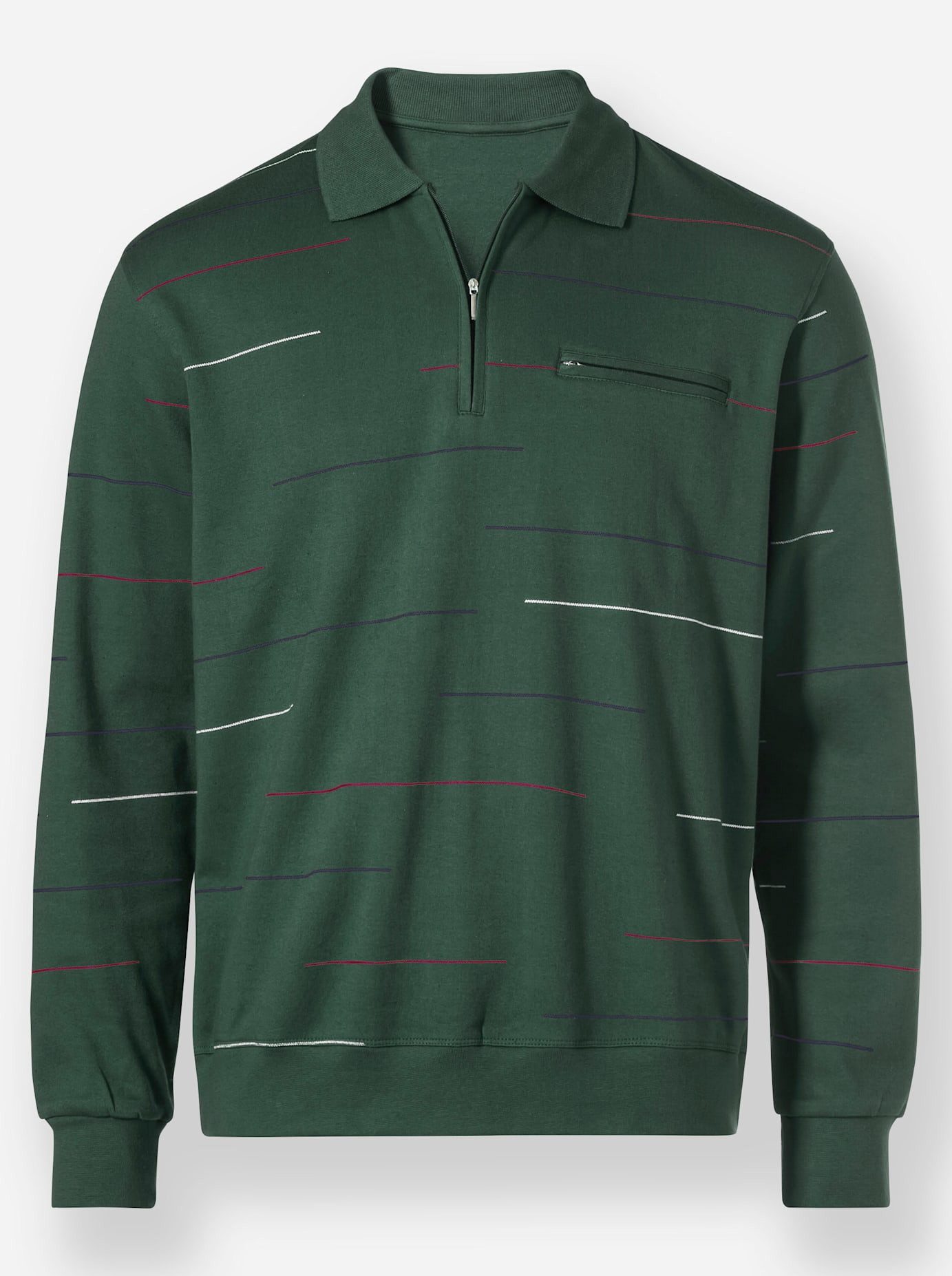 Marco Donati Poloshirt met lange mouwen Sweatshirt (1-delig)
