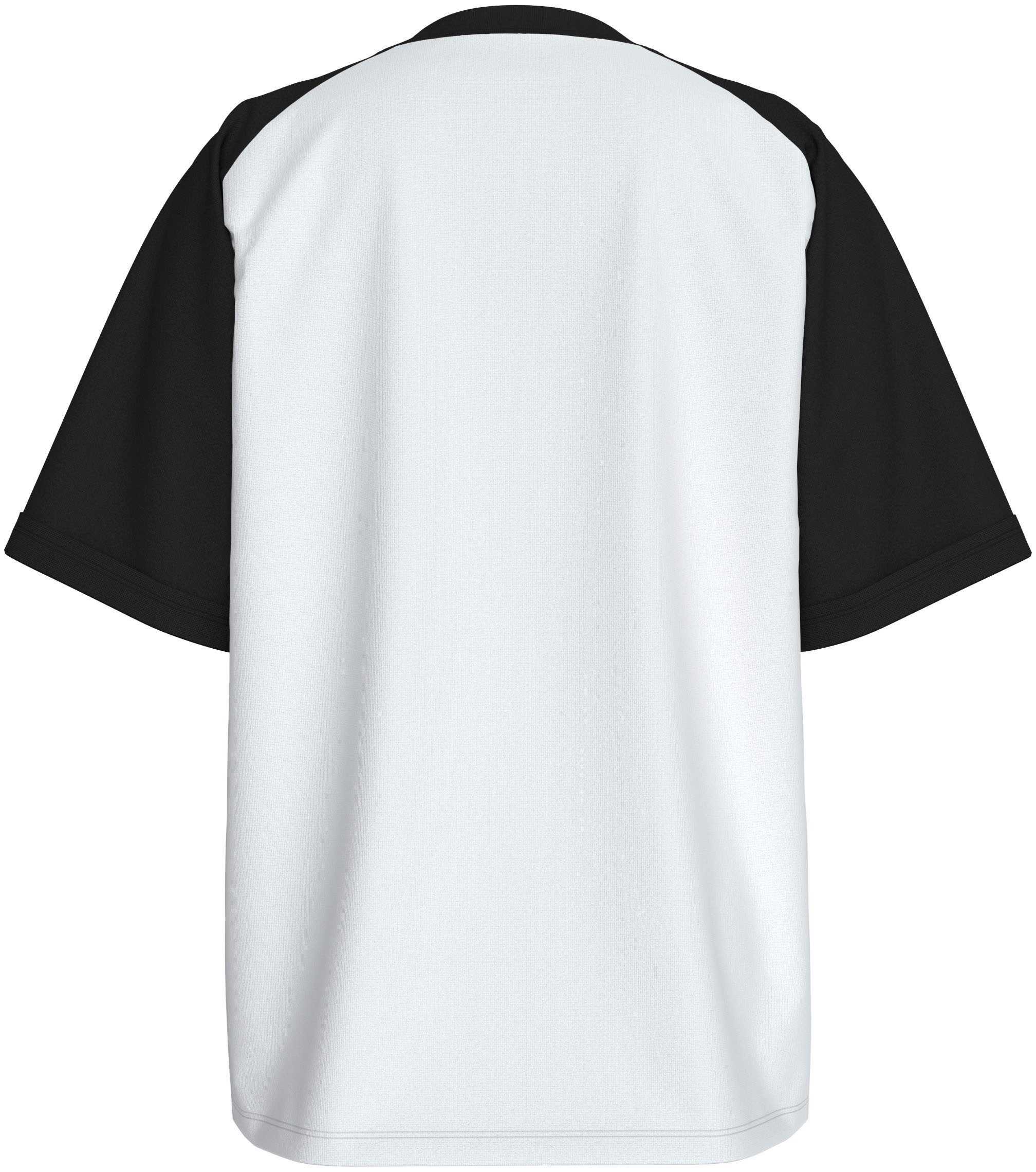 Calvin Klein Shirt met ronde hals COLOR BLOCK SS T-SHIRT voor kinderen tot 16 jaar met logo-opdruk