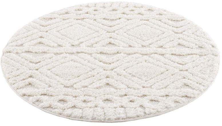 Carpet City Hoogpolig vloerkleed Focus 3382 Boho-tapijt, hoog-laag patroon / 3D-effect, voor woonkamer, slaapkamer