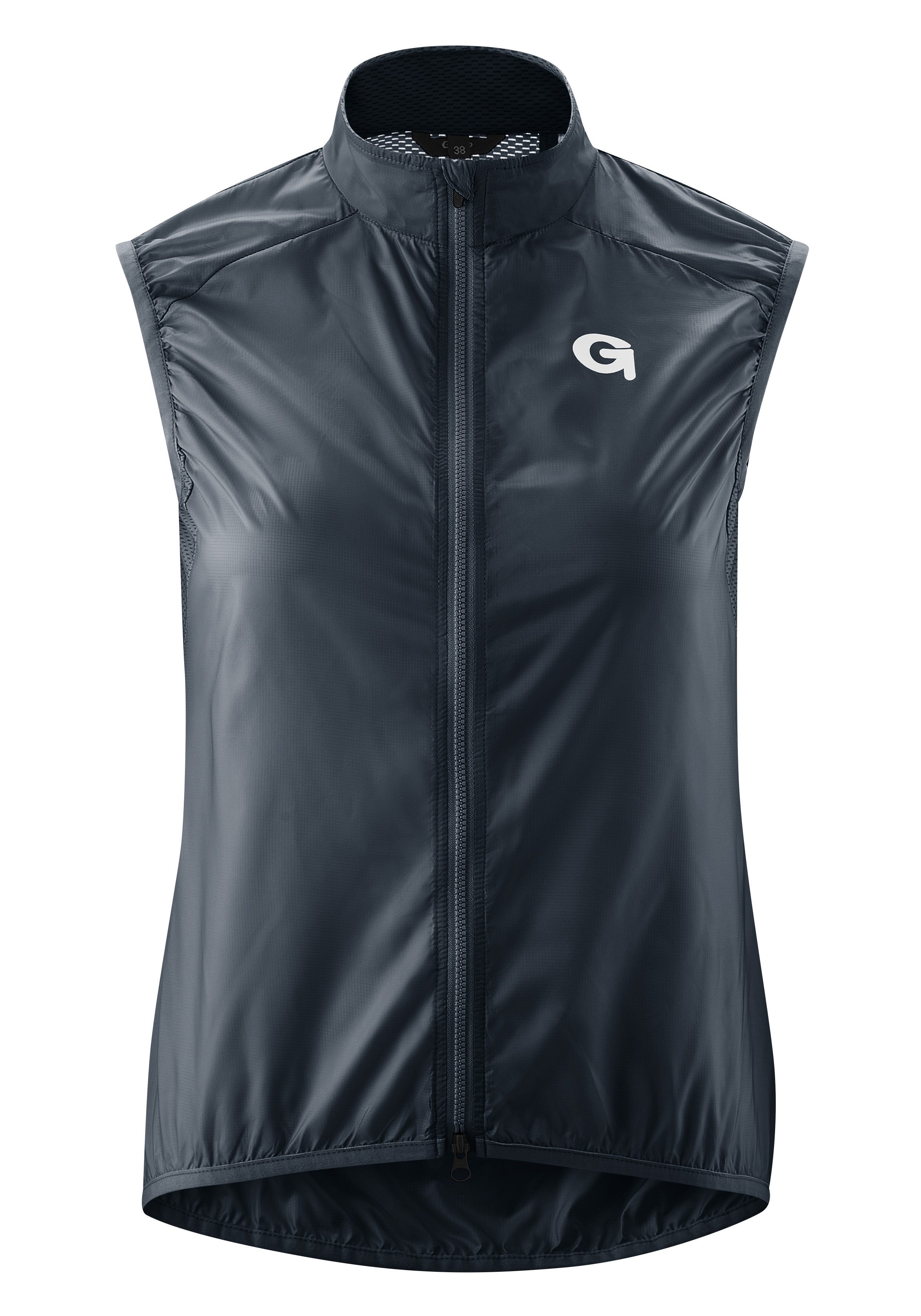 Gonso Functionele bodywarmer Road Vest Wind W Dames vest, ademend fietsvest, lichte windvest, tight fit dames gilets maat 40 blauw