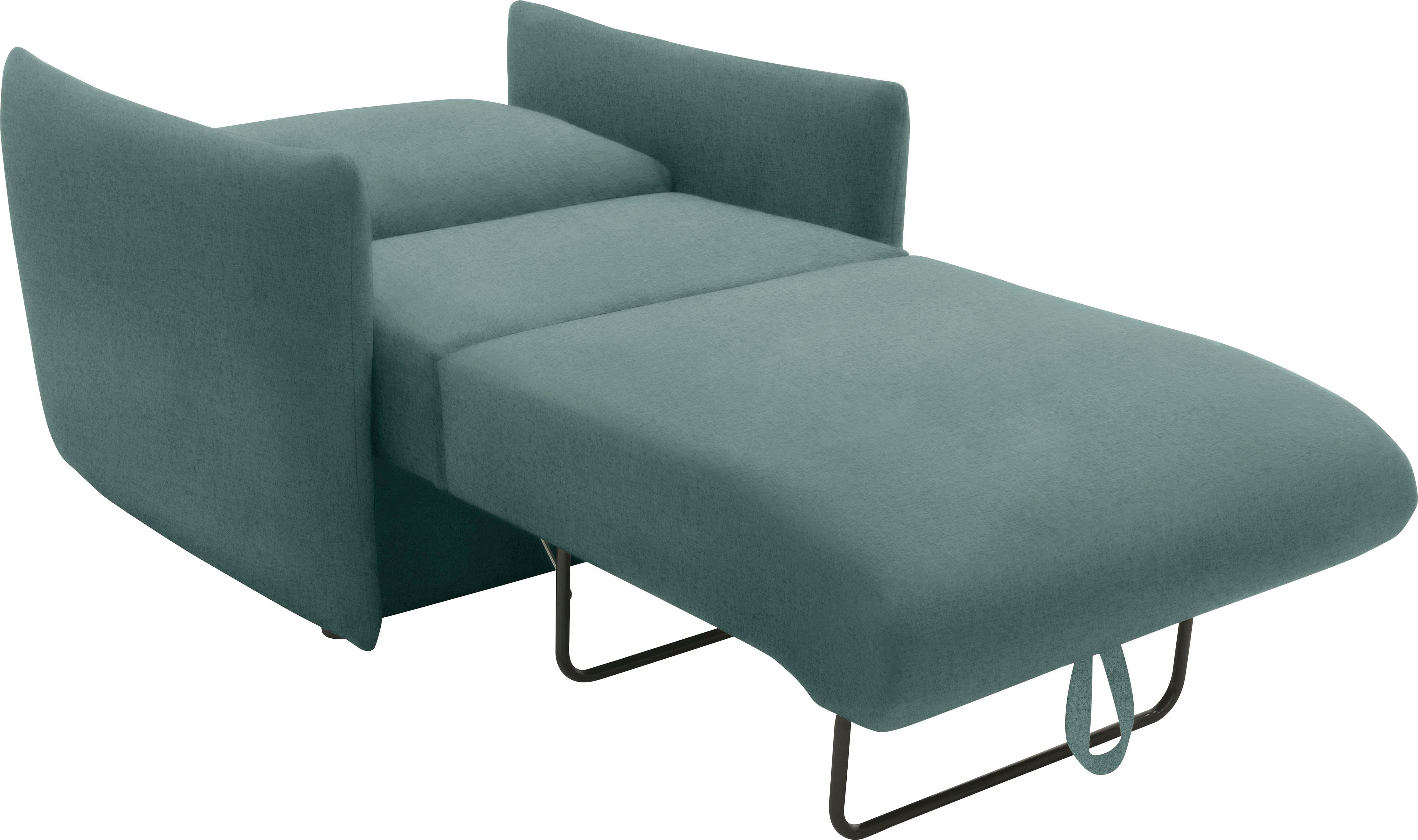 DOMO collection Fauteuil 700023 veelzijdig als lounge stoel, relaxligstoel en logeerbed
