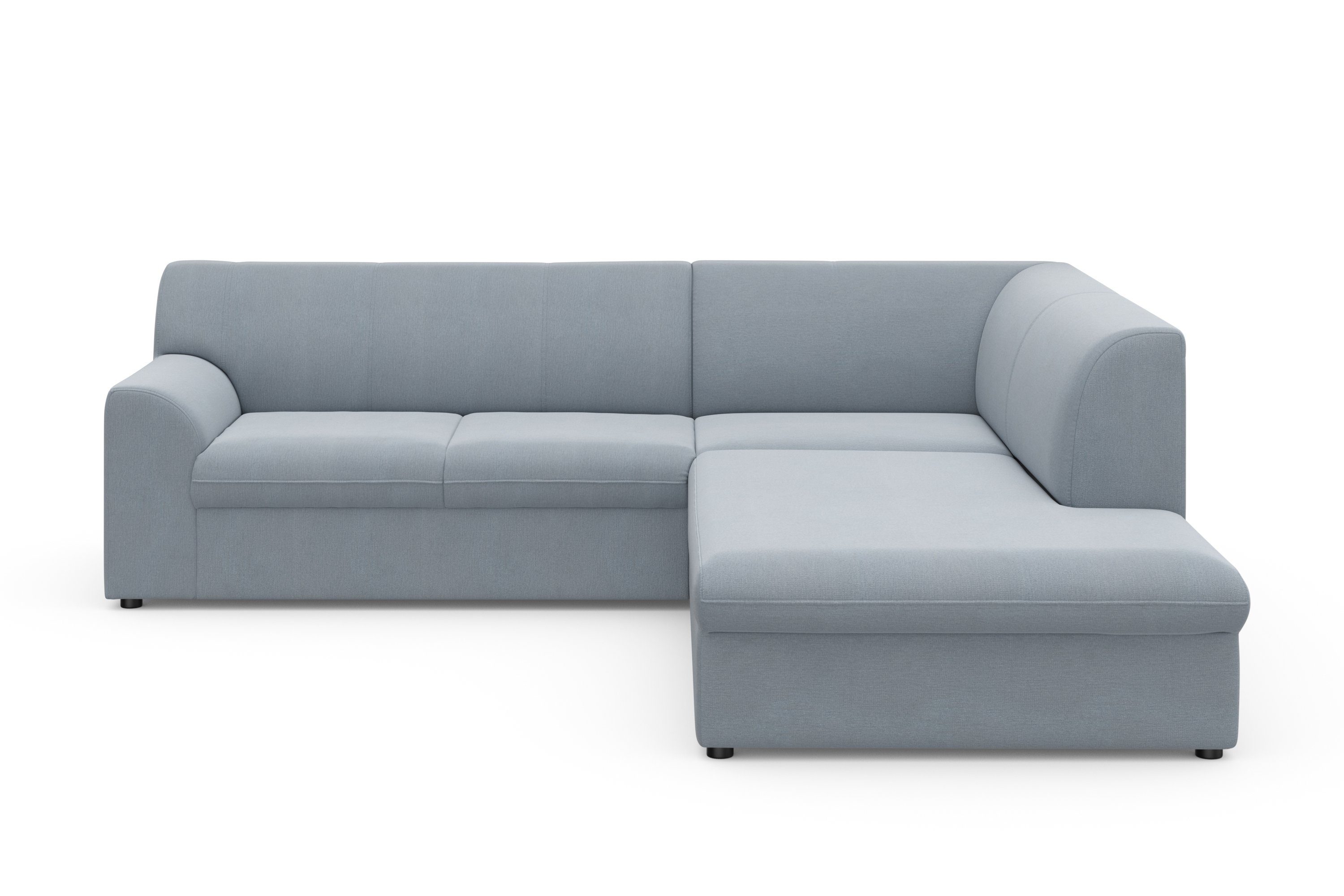 DOMO collection Hoekbank Topper L-vorm met ottomane, naar keuze met slaapfunctie