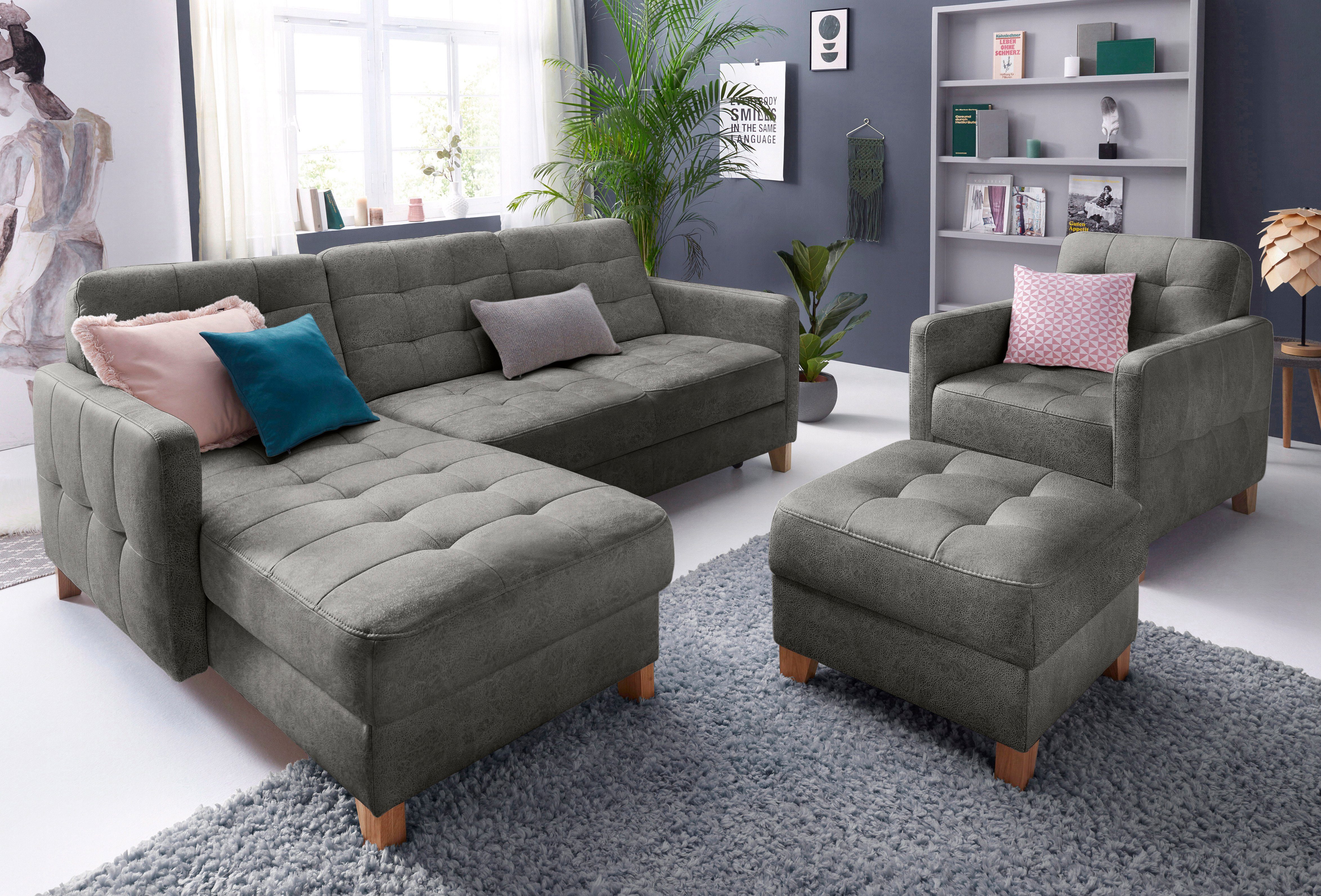 exxpo - sofa fashion Fauteuil Elio, loungesessel, verfijnde detailverwerking, comfortabel en modern