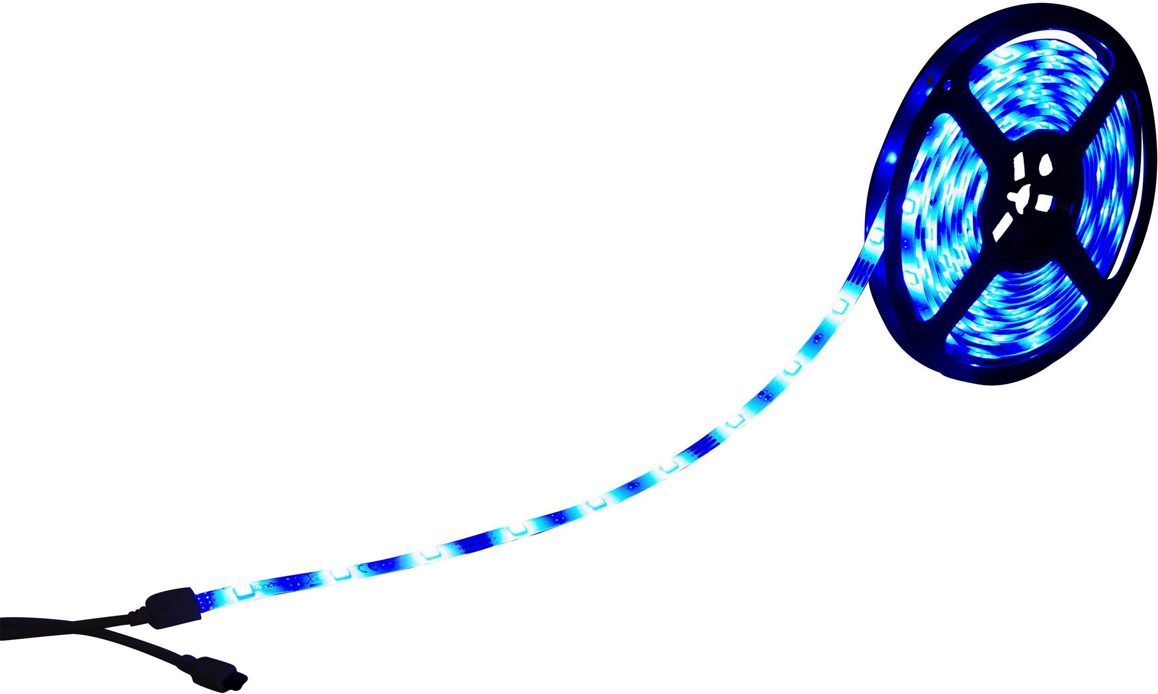 näve Led-strepen Stripe LED strip RGB, Tuya, Bluetooth, 5m, afstandsbediening, IP20, dimbaar, 19W (1 stuk)