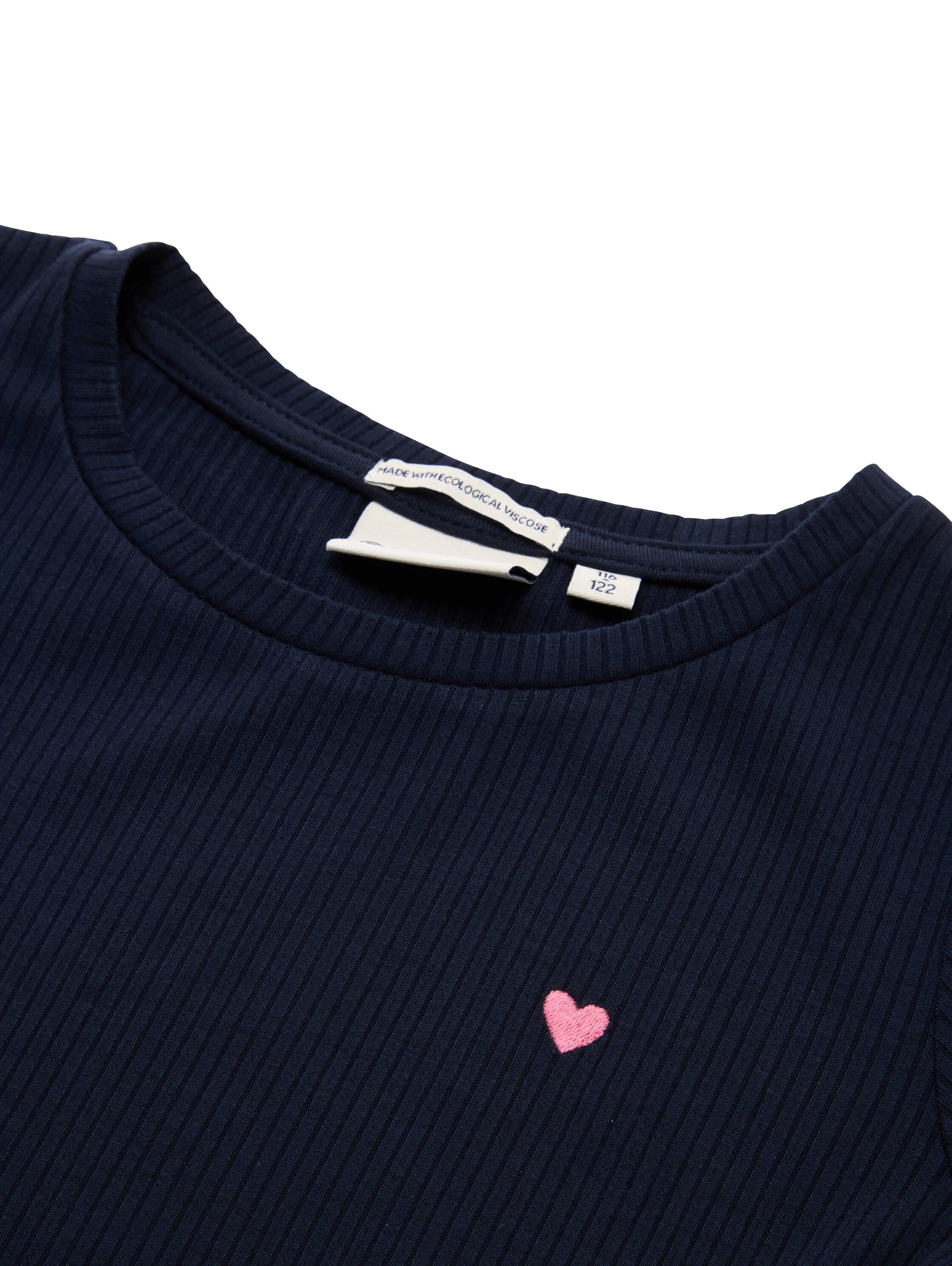 Tom Tailor Midi-jurk in rib-look, met stretch