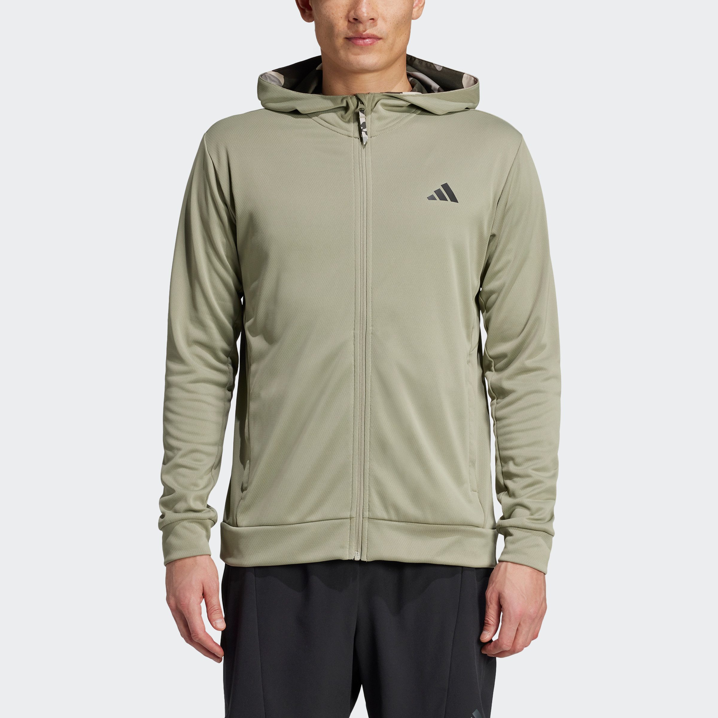 Adidas Performance Capuchonsweatvest CAMO FZ HD (1-delig)