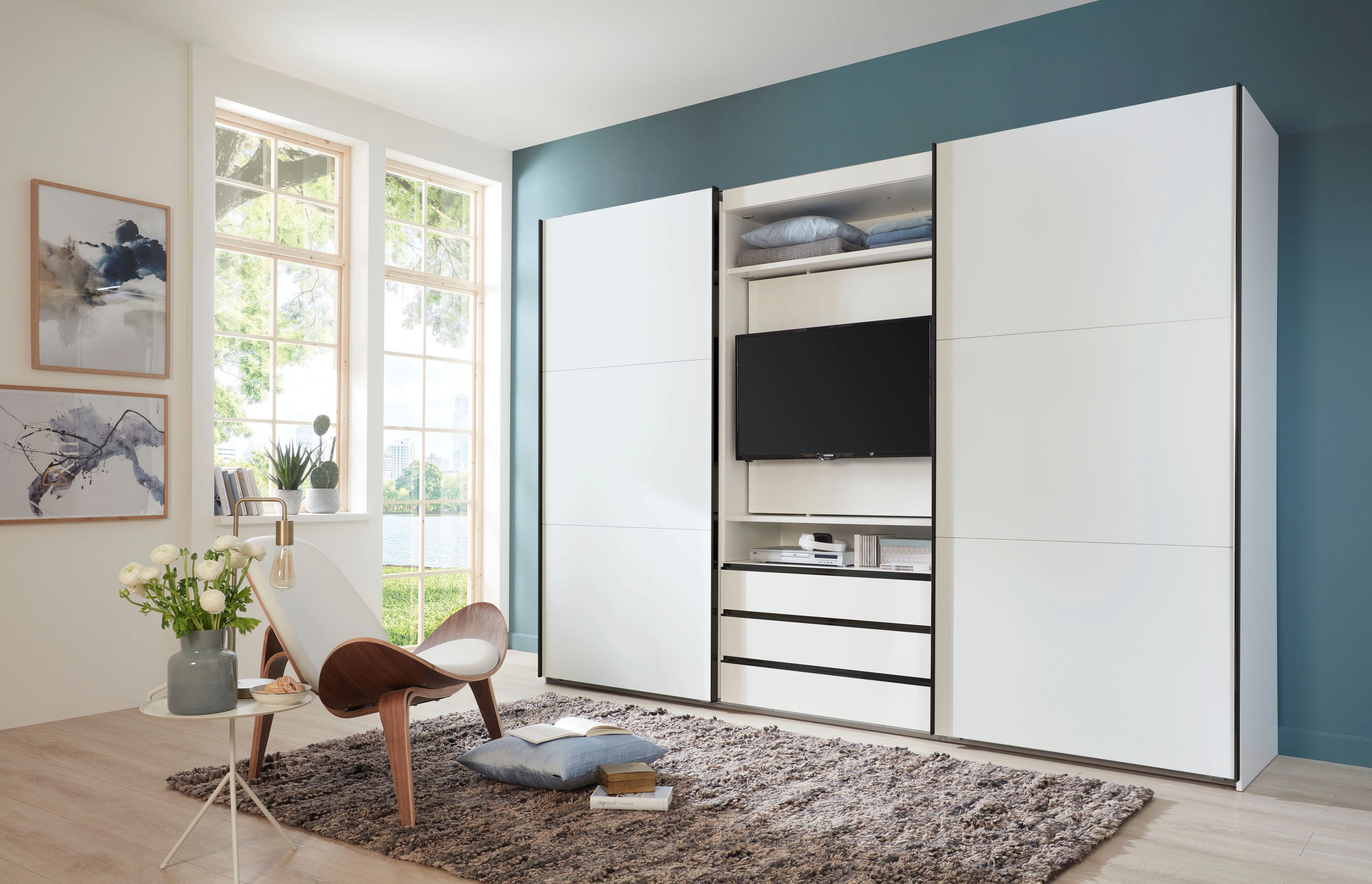 Wimex Zweefdeurkast Magic by fresh to go mooie extra: met draaibaar tv-element, midden met laden